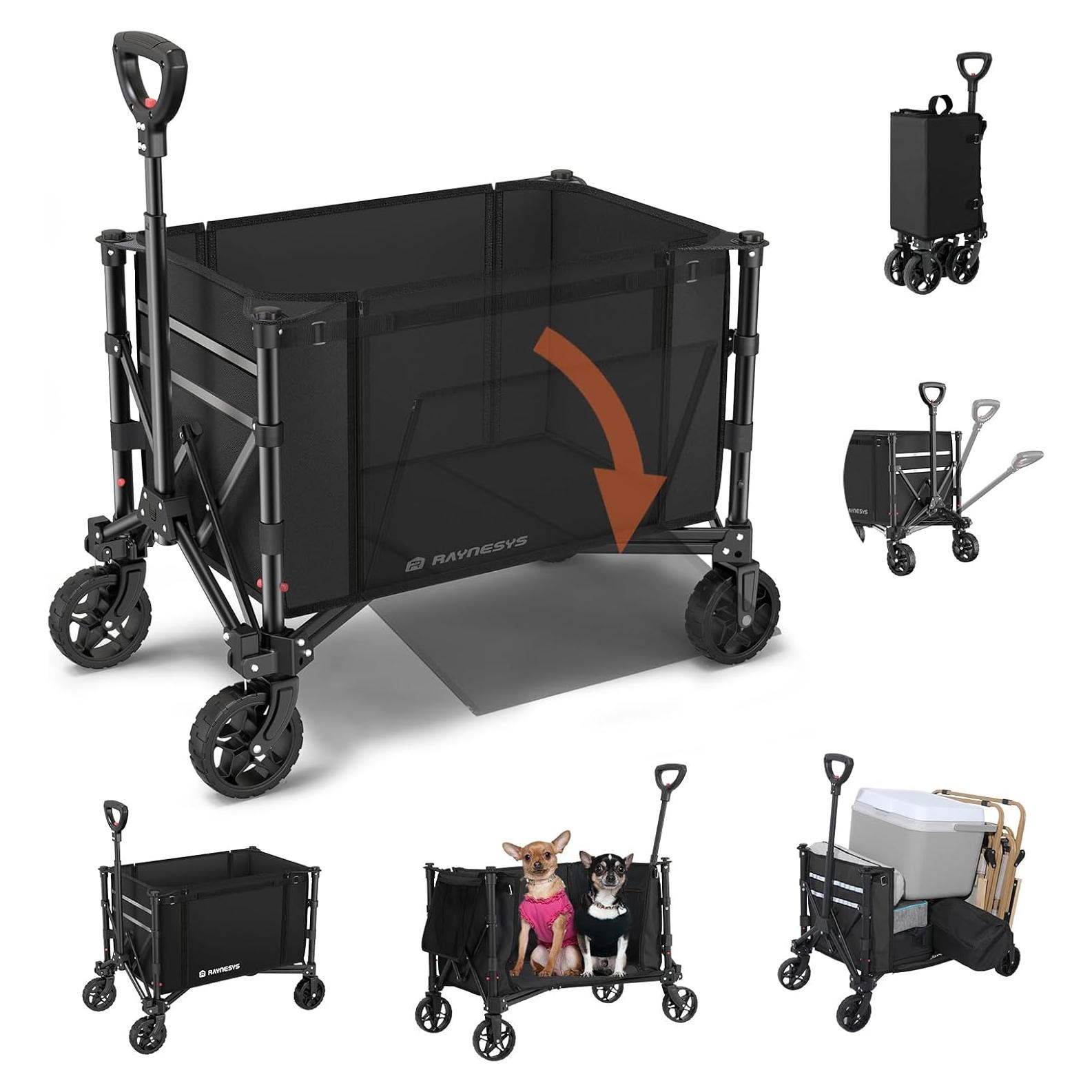 Carro Plegable Raynesys 100kg 120L para Compras y Playa