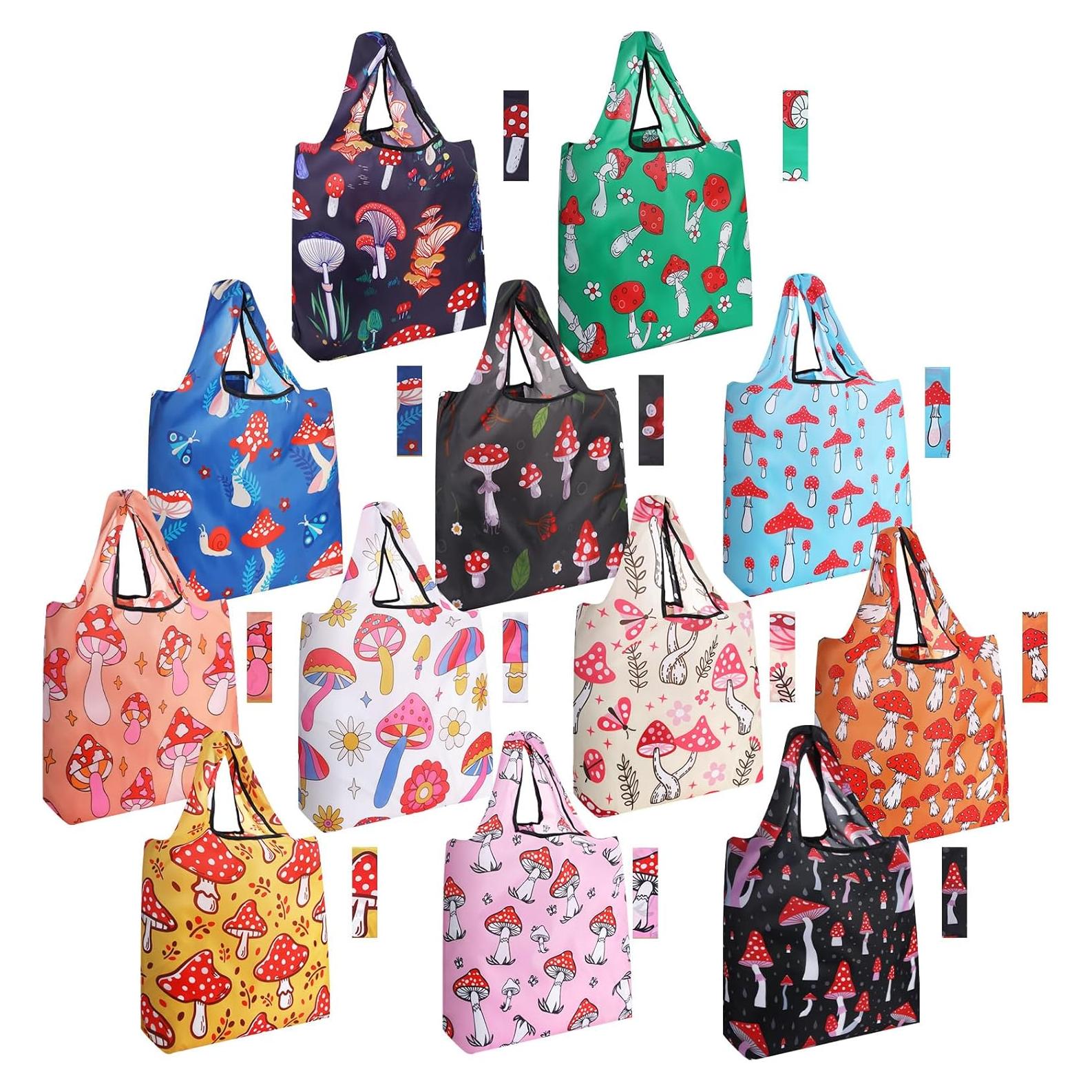 Juego de 12 Bolsas de Compras Reutilizables Plegables Teenyyou