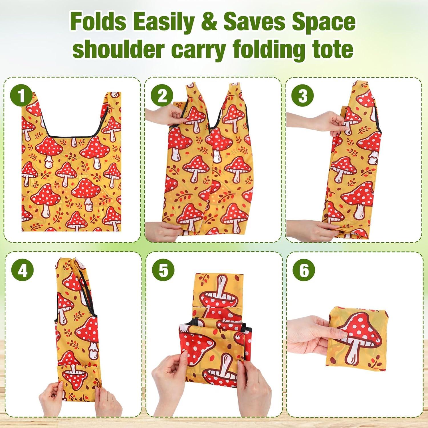 Juego de 12 Bolsas de Compras Reutilizables Plegables Teenyyou