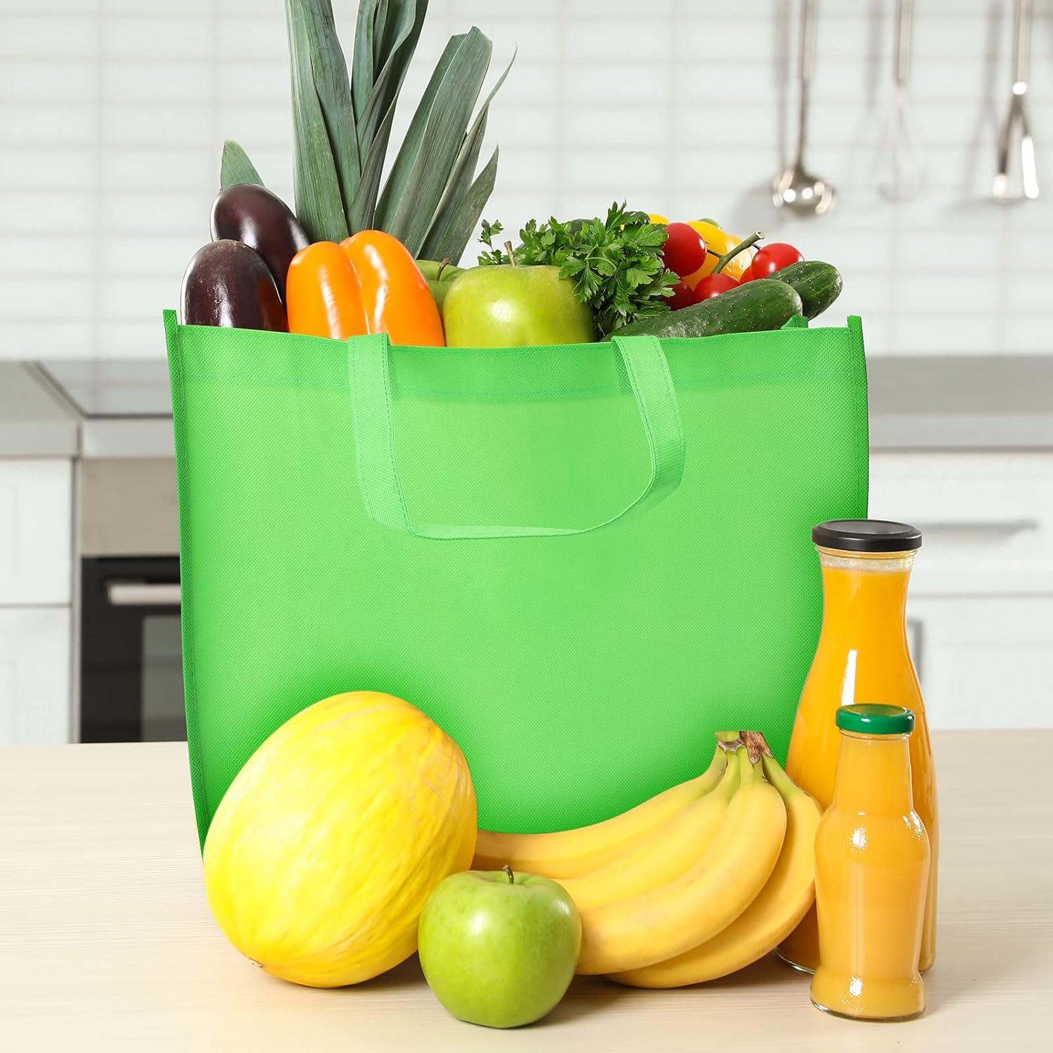 Paquete de 24 bolsas reutilizables Boao 40x30 cm colores surtidos