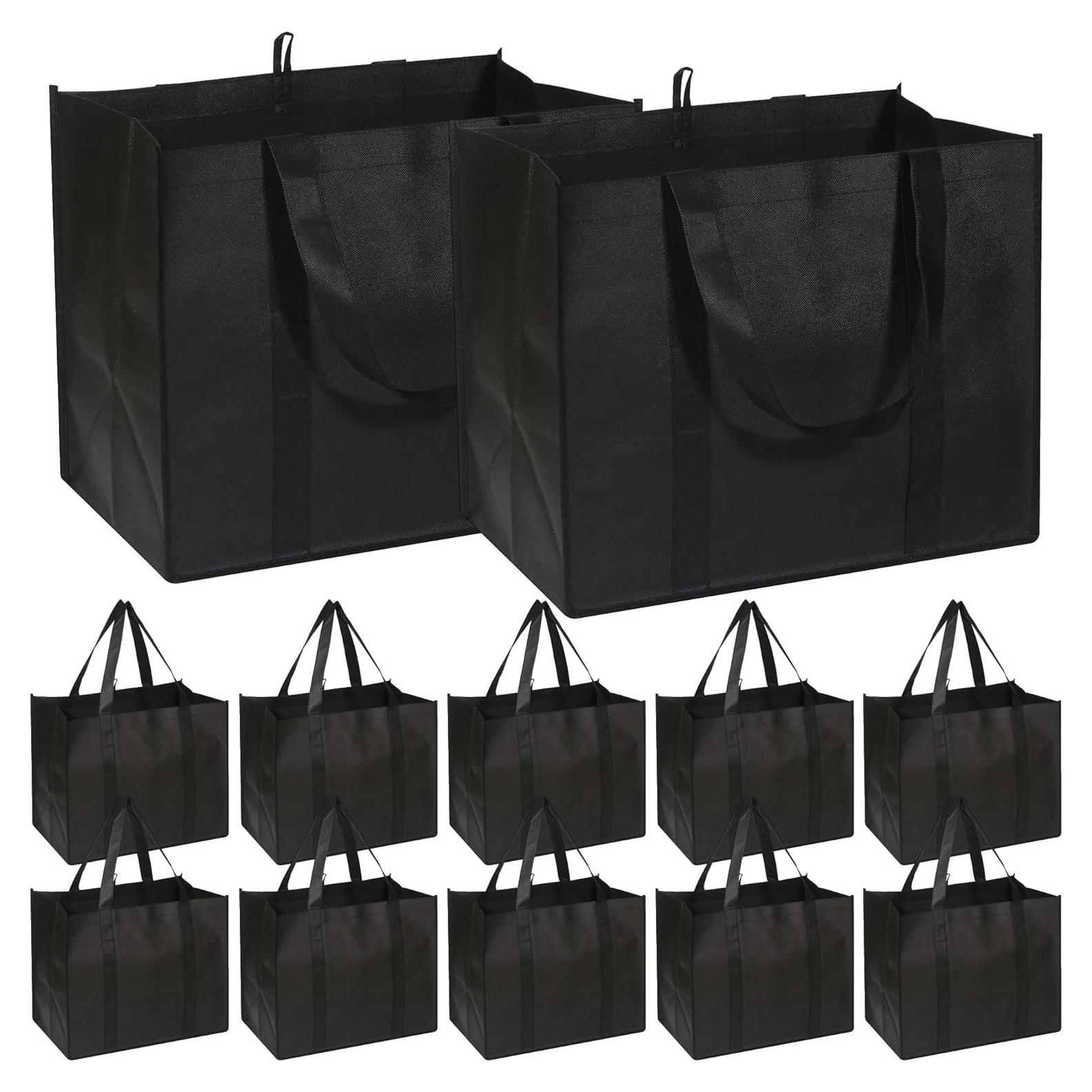 Bolsas de Compras Reutilizables DIOMMELL 12 Piezas 40.9x33x25.9cm