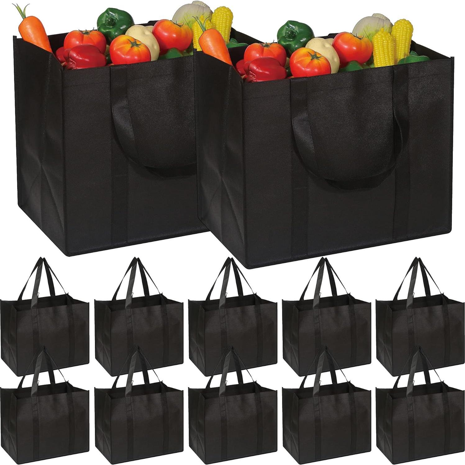 Bolsas de Compras Reutilizables DIOMMELL 12 Piezas 40.9x33x25.9cm
