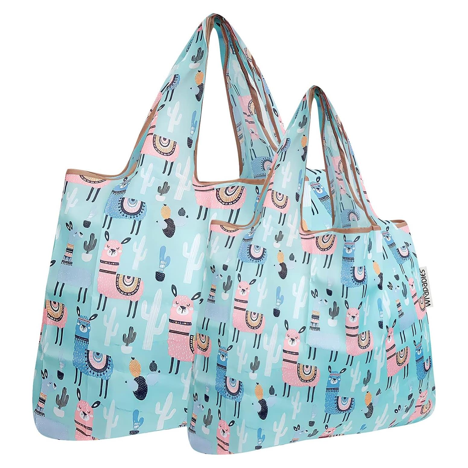 Conjunto de 2 Bolsas Reutilizables Allydrew Nylon Plegables