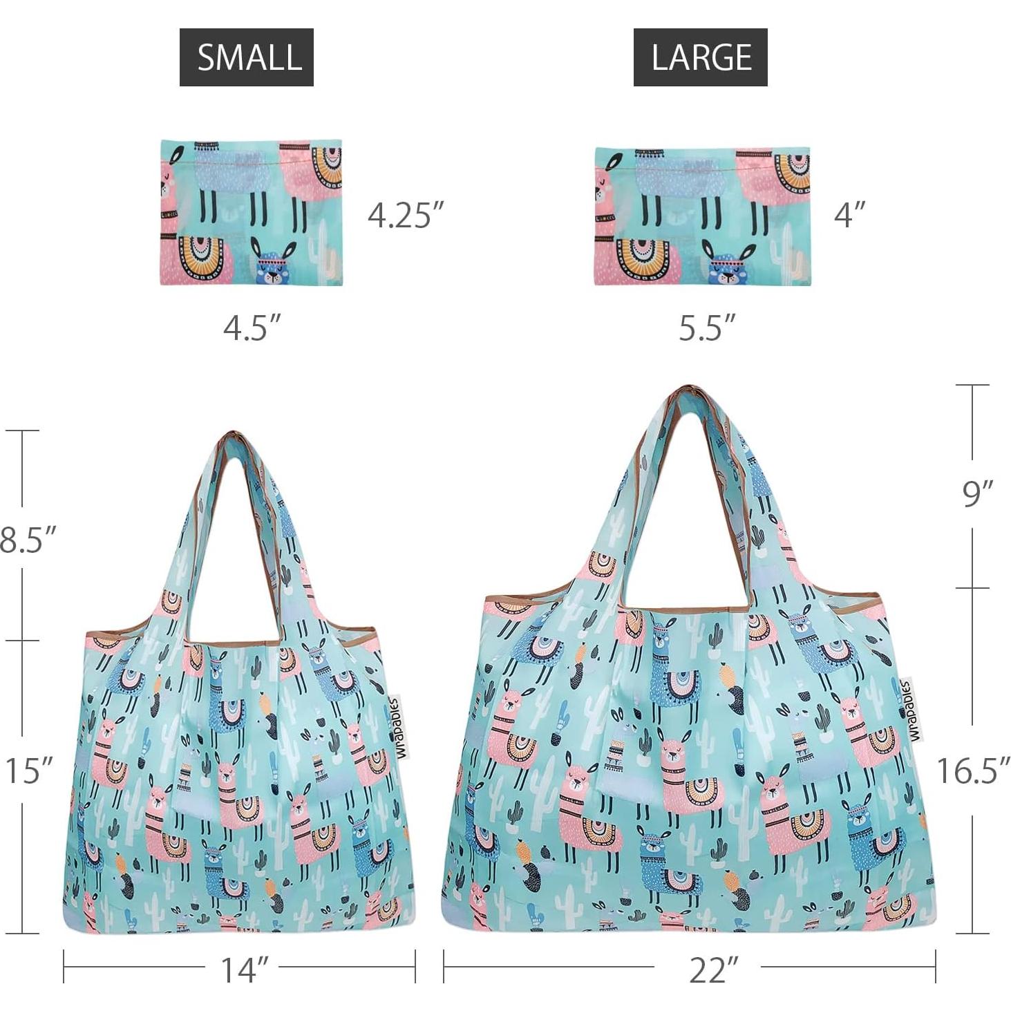 Conjunto de 2 Bolsas Reutilizables Allydrew Nylon Plegables