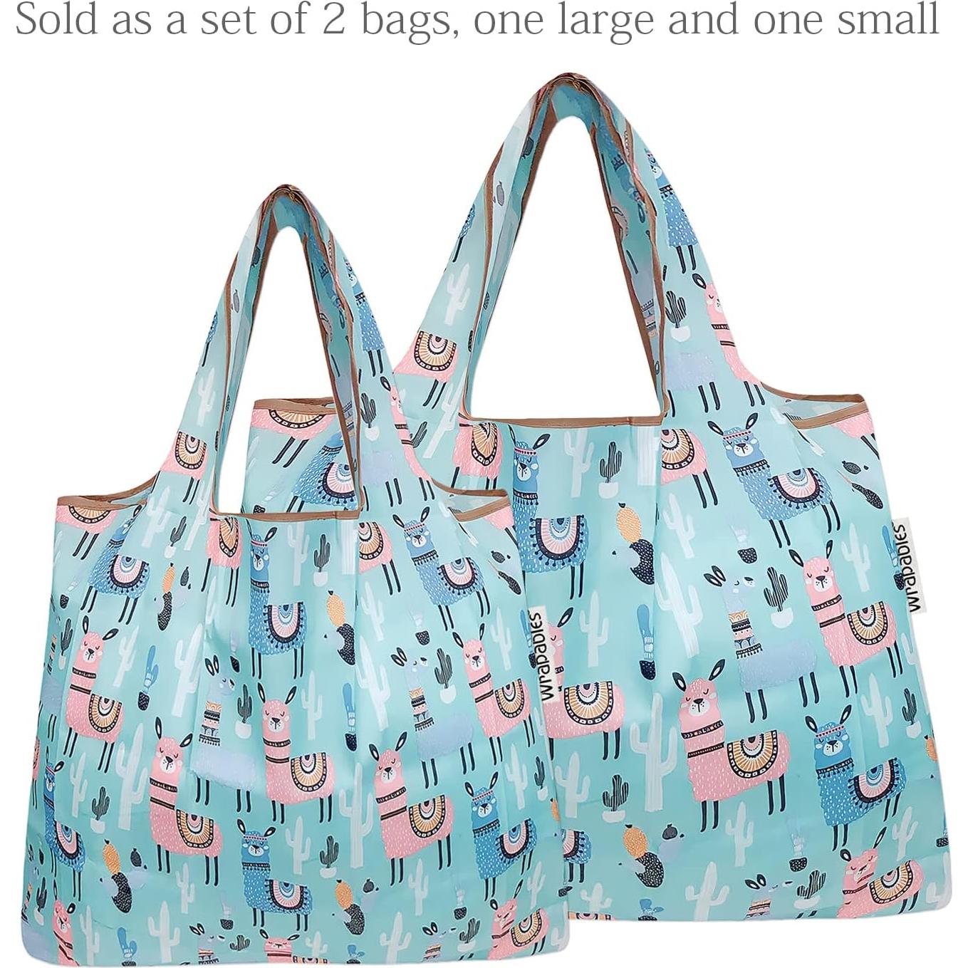 Conjunto de 2 Bolsas Reutilizables Allydrew Nylon Plegables