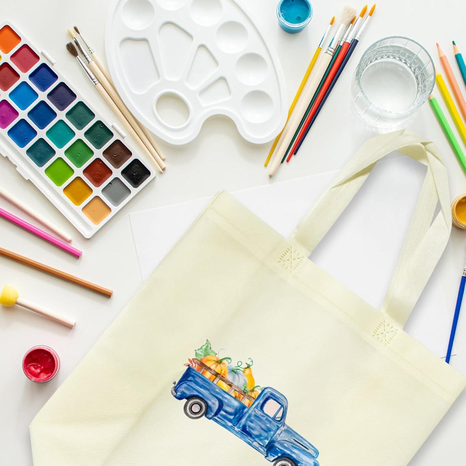 50 Bolsas de Compras Reutilizables No Tejidas Beige 32x16x30cm