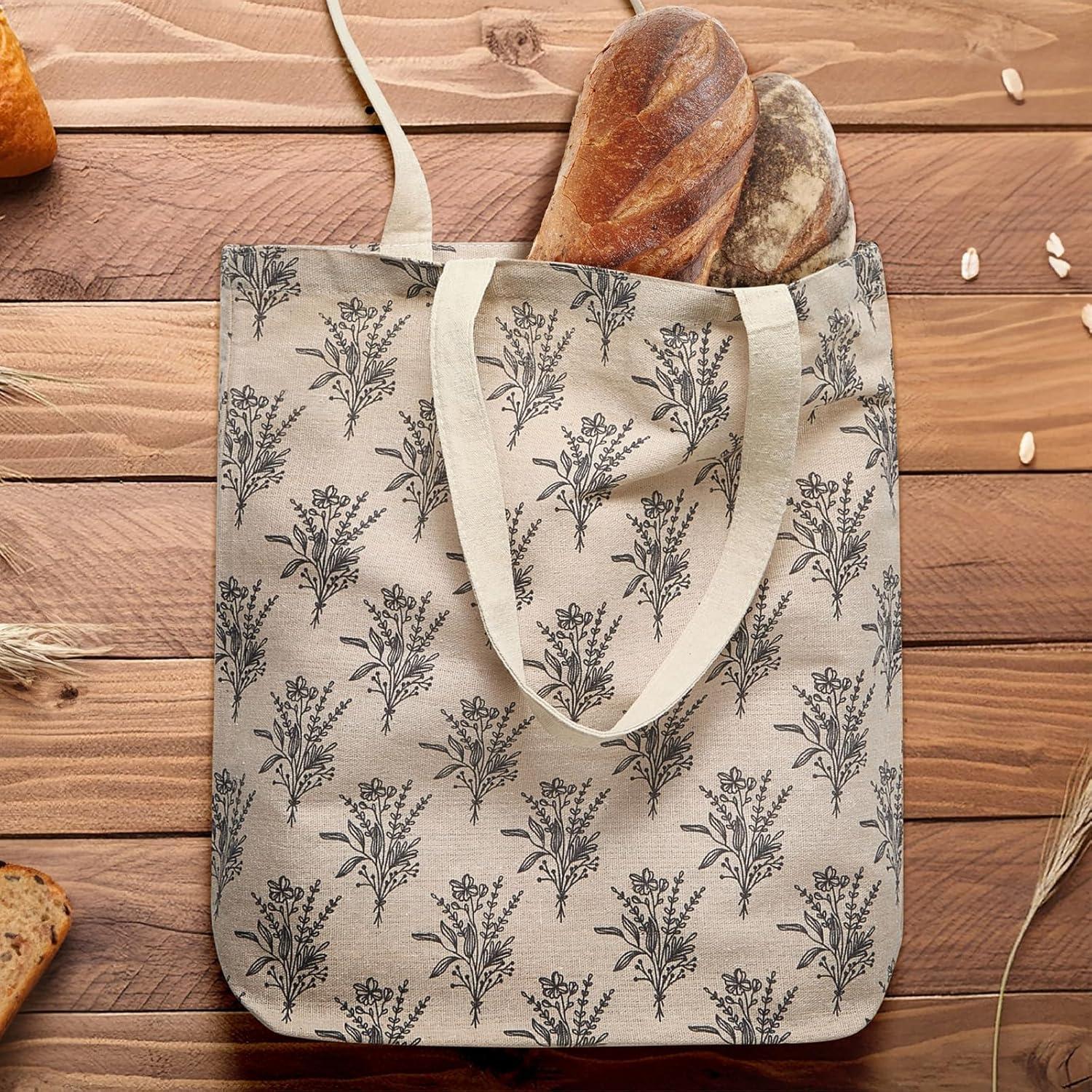 Juego de 3 bolsas de lona Juvale - Reutilizables multicolores 38x42 cm