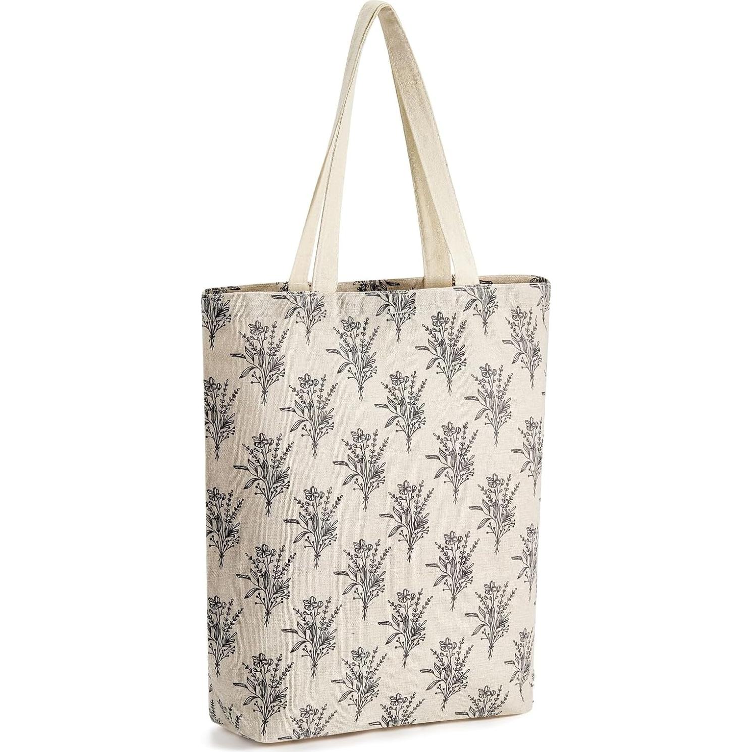 Juego de 3 bolsas de lona Juvale - Reutilizables multicolores 38x42 cm