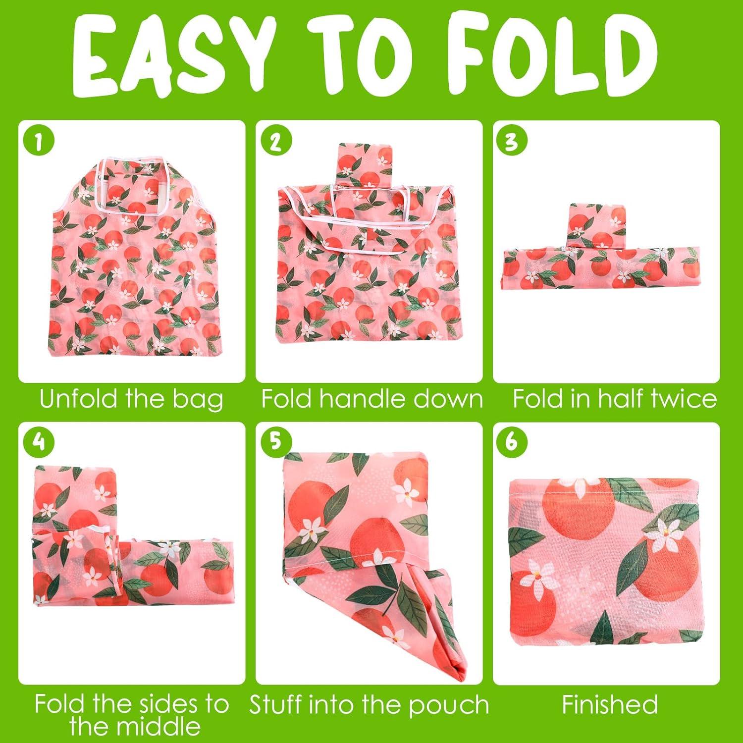 Geyee 40 Bolsas de Compras Reutilizables Plegables Impermeables