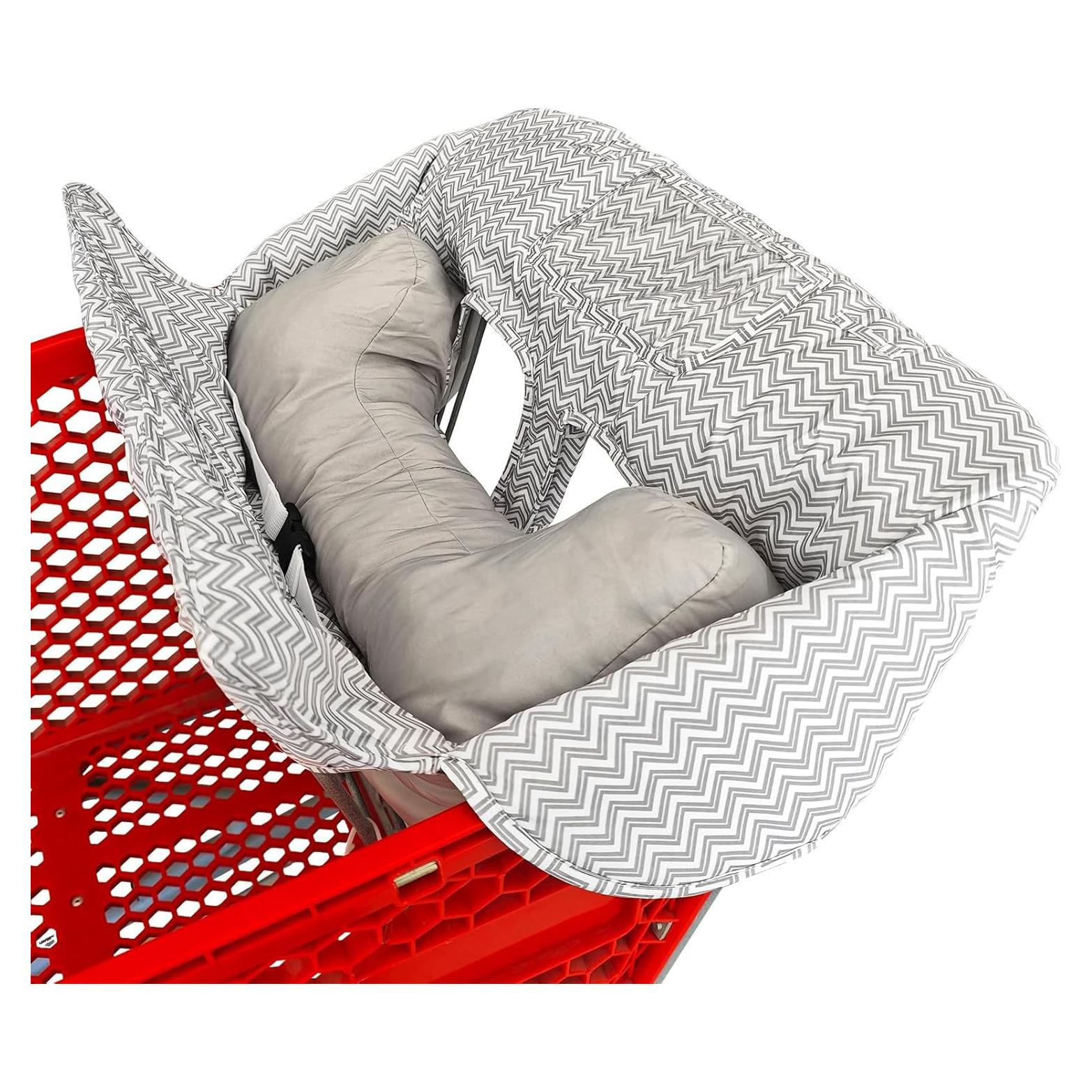 Funda de carrito y silla alta 2 en 1 LG-ZT04 Chevron gris