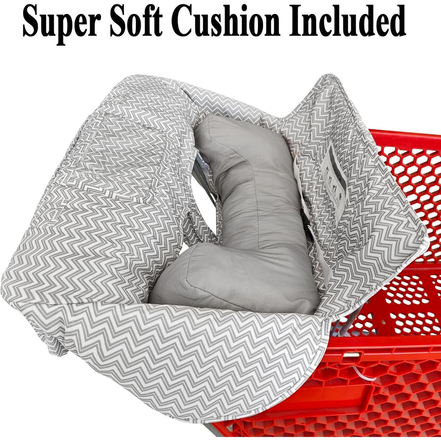 Funda de carrito y silla alta 2 en 1 LG-ZT04 Chevron gris