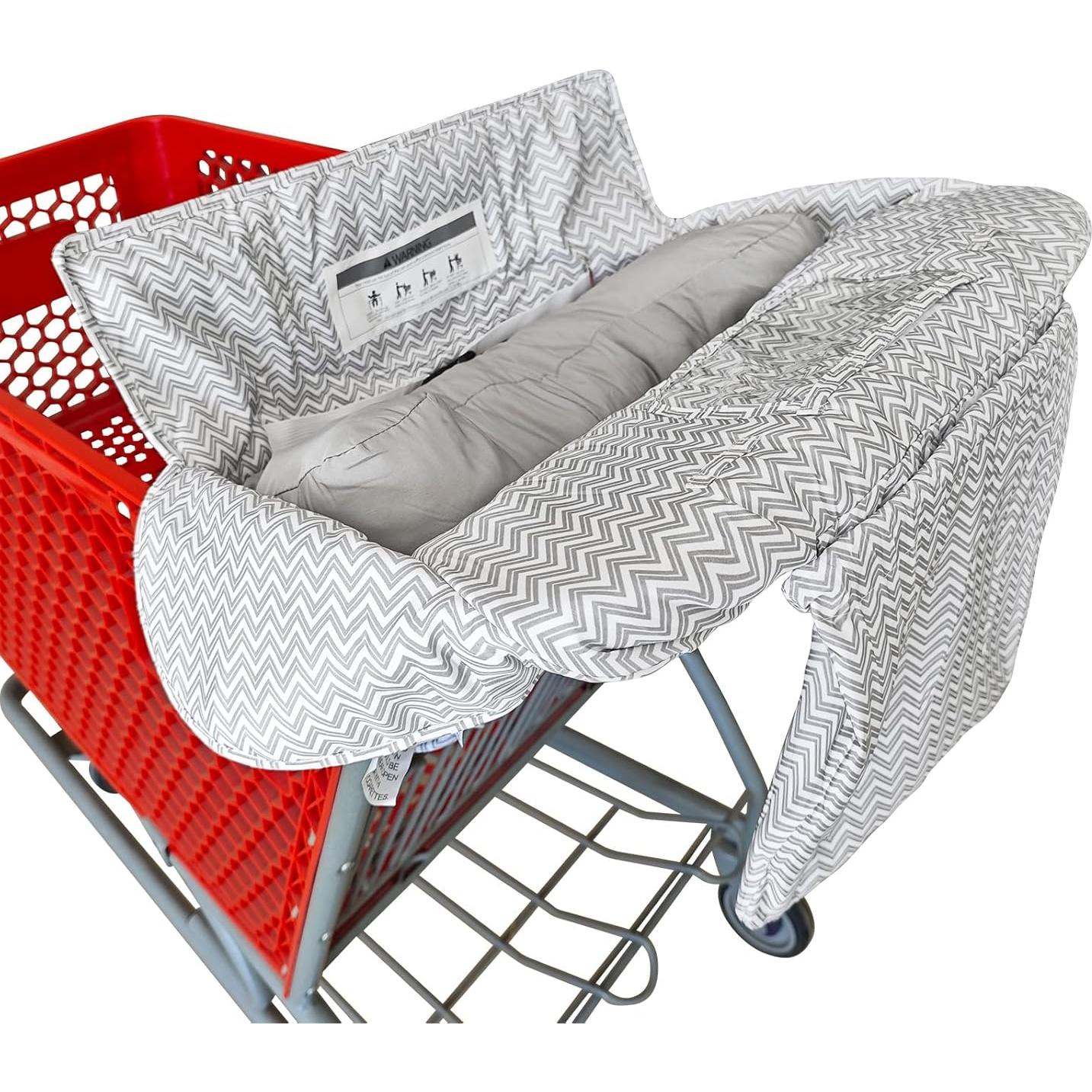 Funda de carrito y silla alta 2 en 1 LG-ZT04 Chevron gris