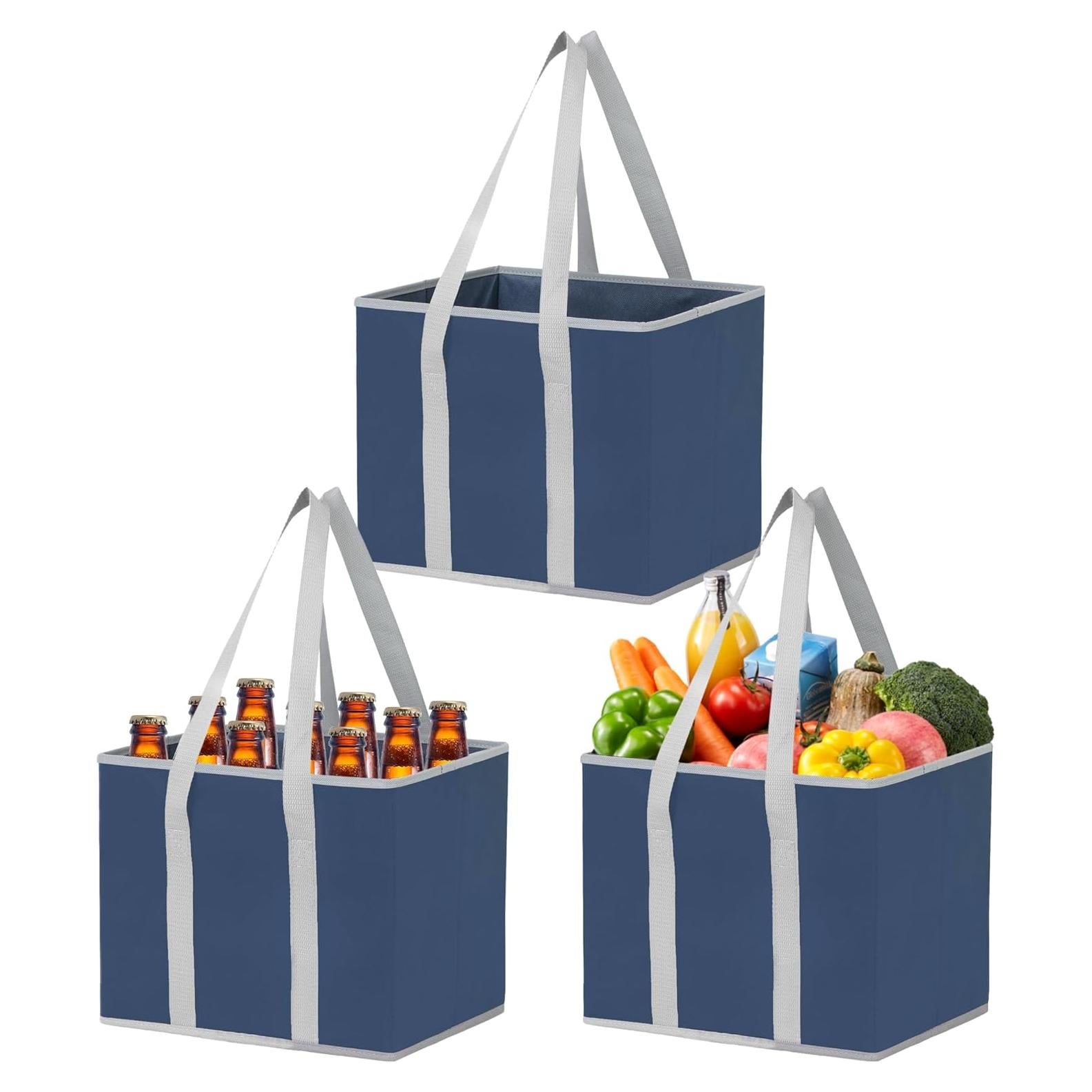 Paquete de 3 Bolsas de Compras Reutilizables VENO 23.4L