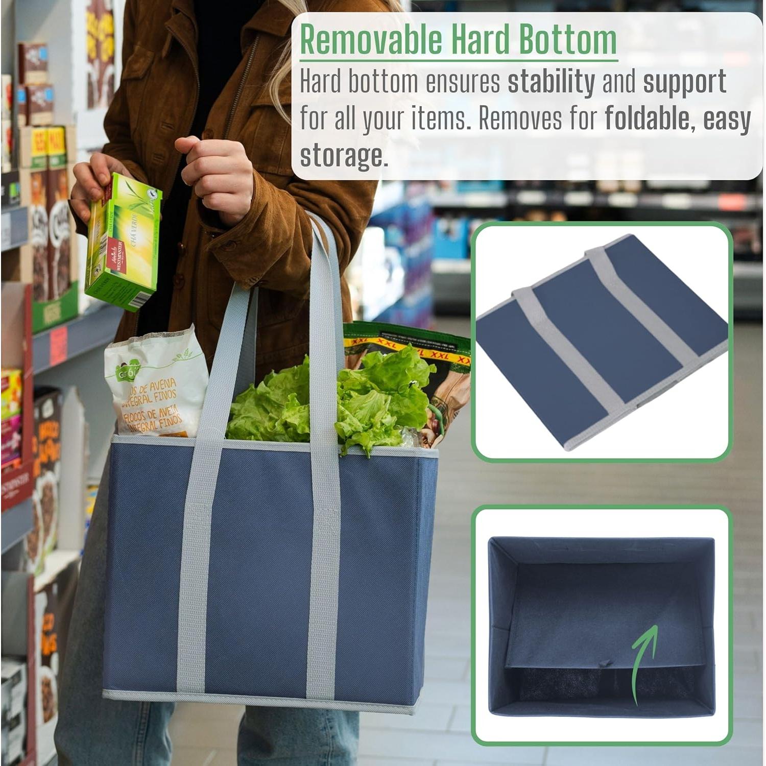 Paquete de 3 Bolsas de Compras Reutilizables VENO 23.4L