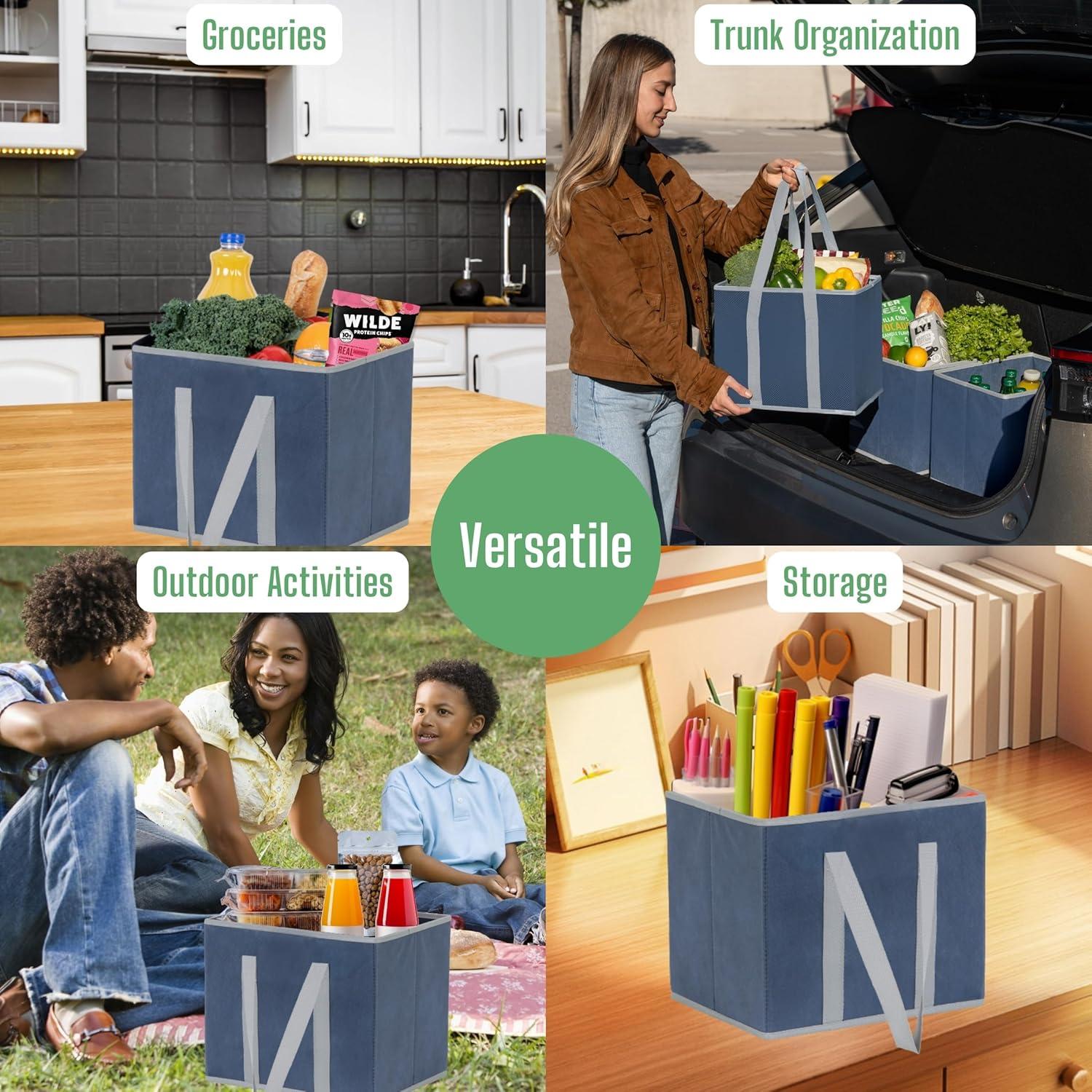 Paquete de 3 Bolsas de Compras Reutilizables VENO 23.4L