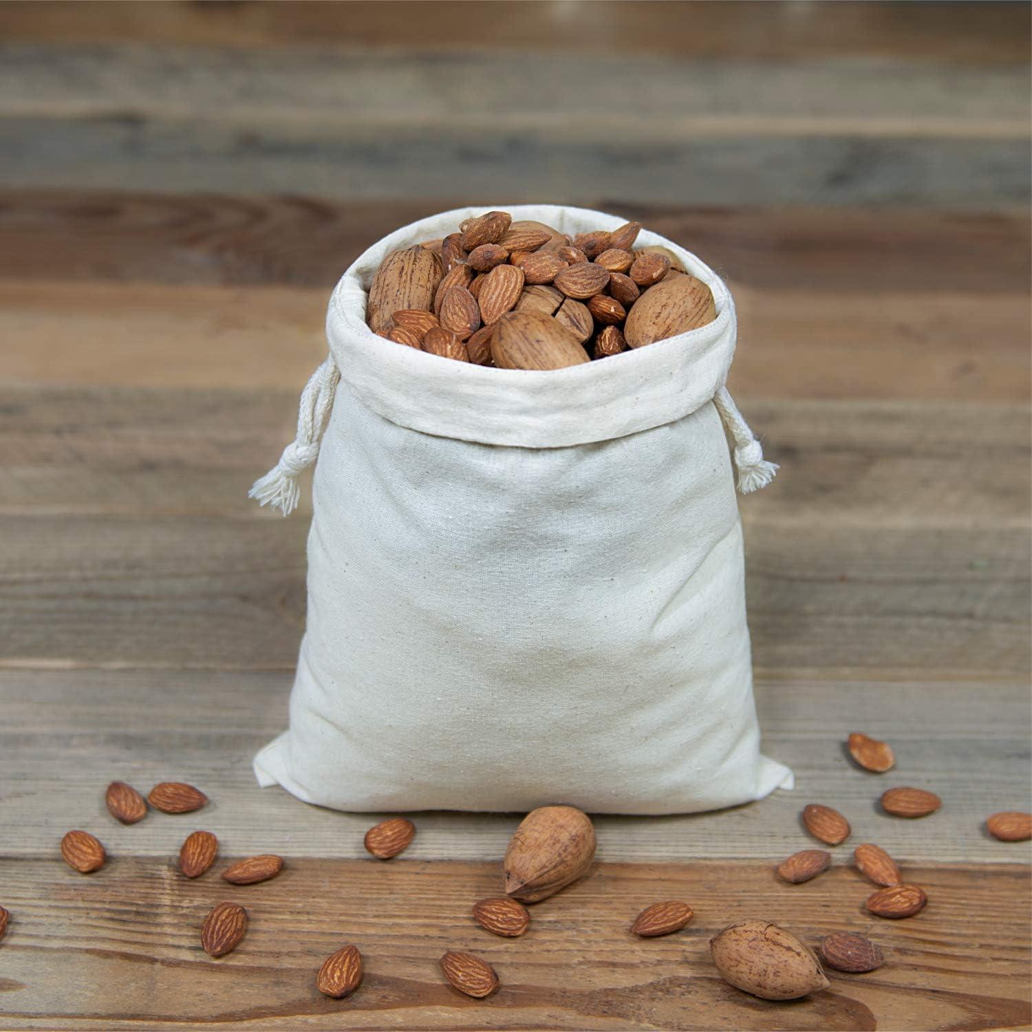 Bolsas Reutilizables TOPDesign 12-Pack 20x25 cm Algodón Natural