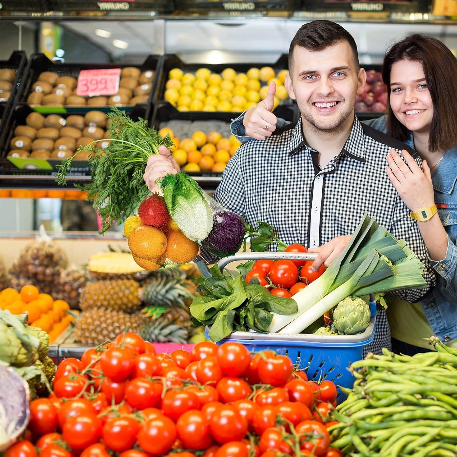 300 Piezas Bolsas de Malla Reutilizables Nylon 35-60 cm