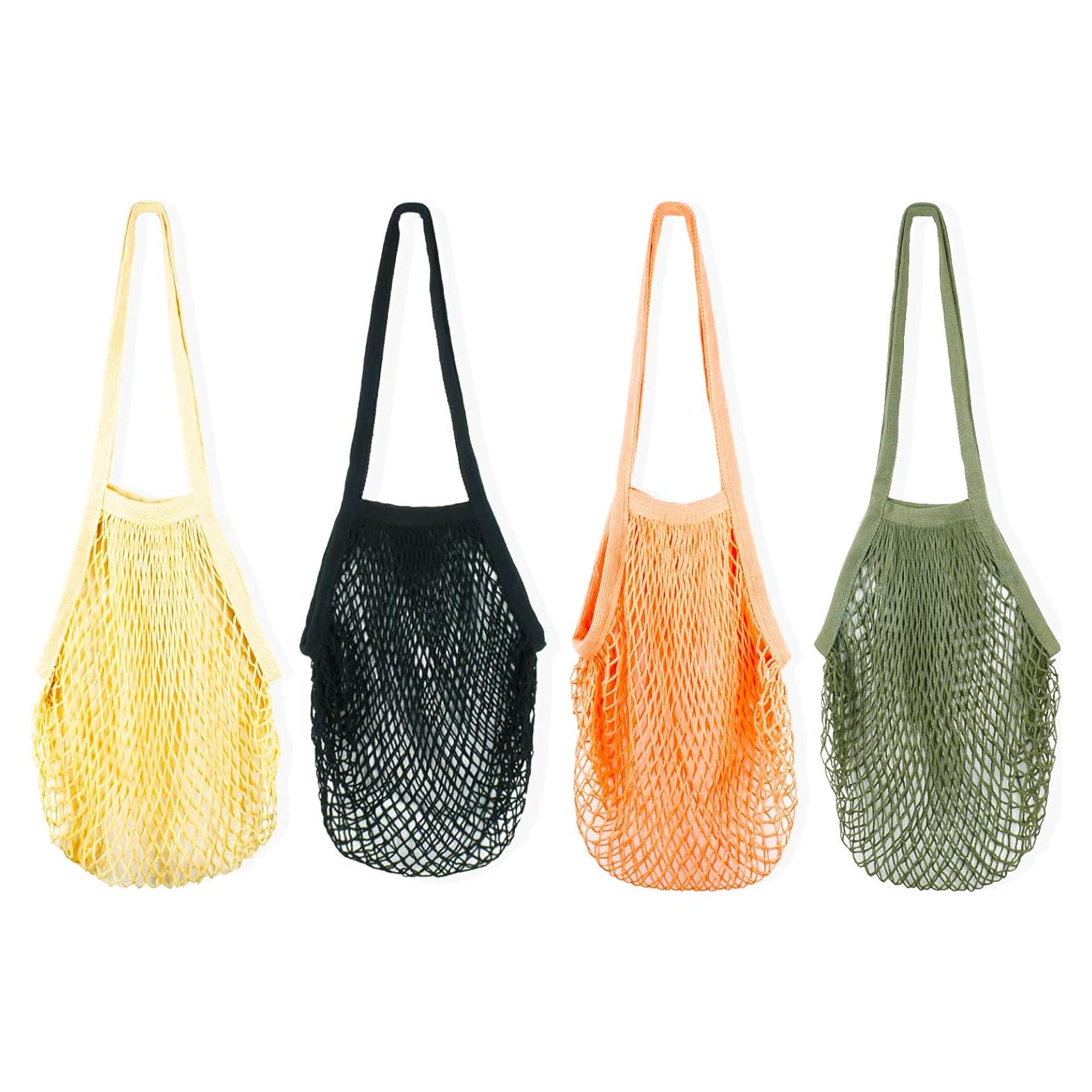 Bolsas de Malla Reutilizables Looksalot - 4 Colores Algodón 100%