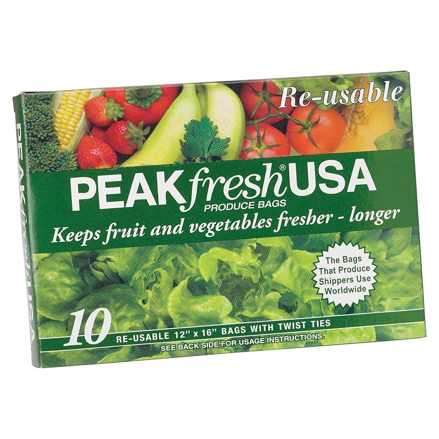 Bolsas Reutilizables Peak Fresh 30.5x40.6 cm - Juego de 10