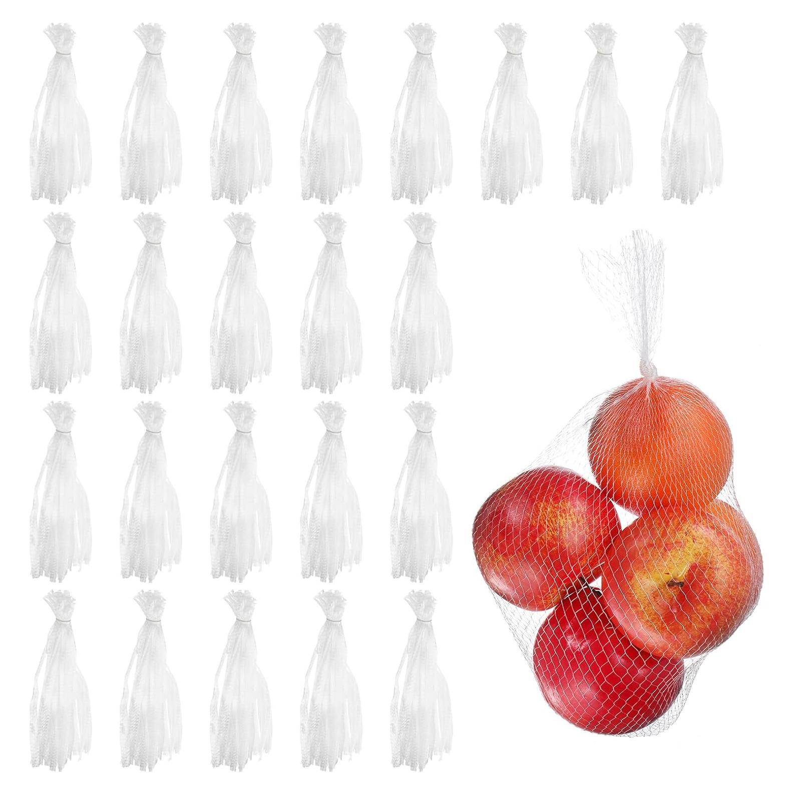 Bolsas de Malla Reutilizables uxcell 150pcs 30cm Blancas