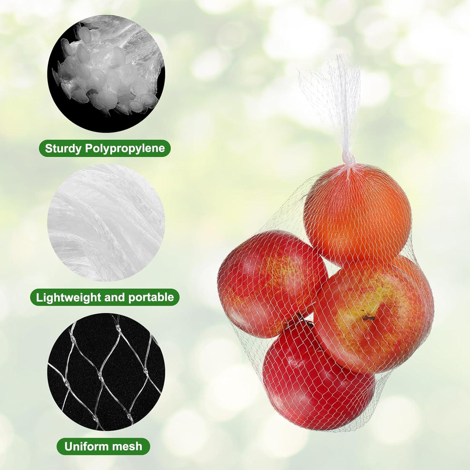 Bolsas de Malla Reutilizables uxcell 150pcs 30cm Blancas