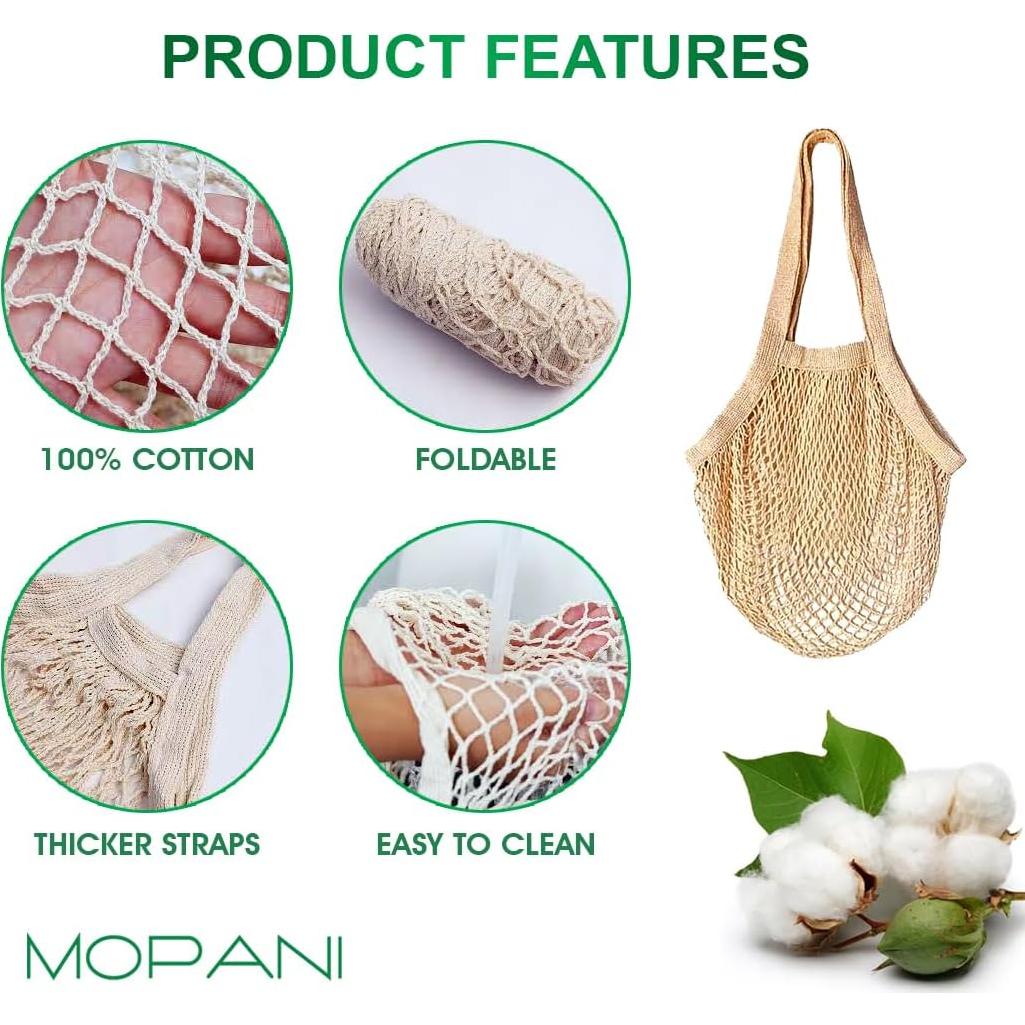 Bolsas de Malla de Algodón Reutilizables Mopani 2 Pzas Ecológicas