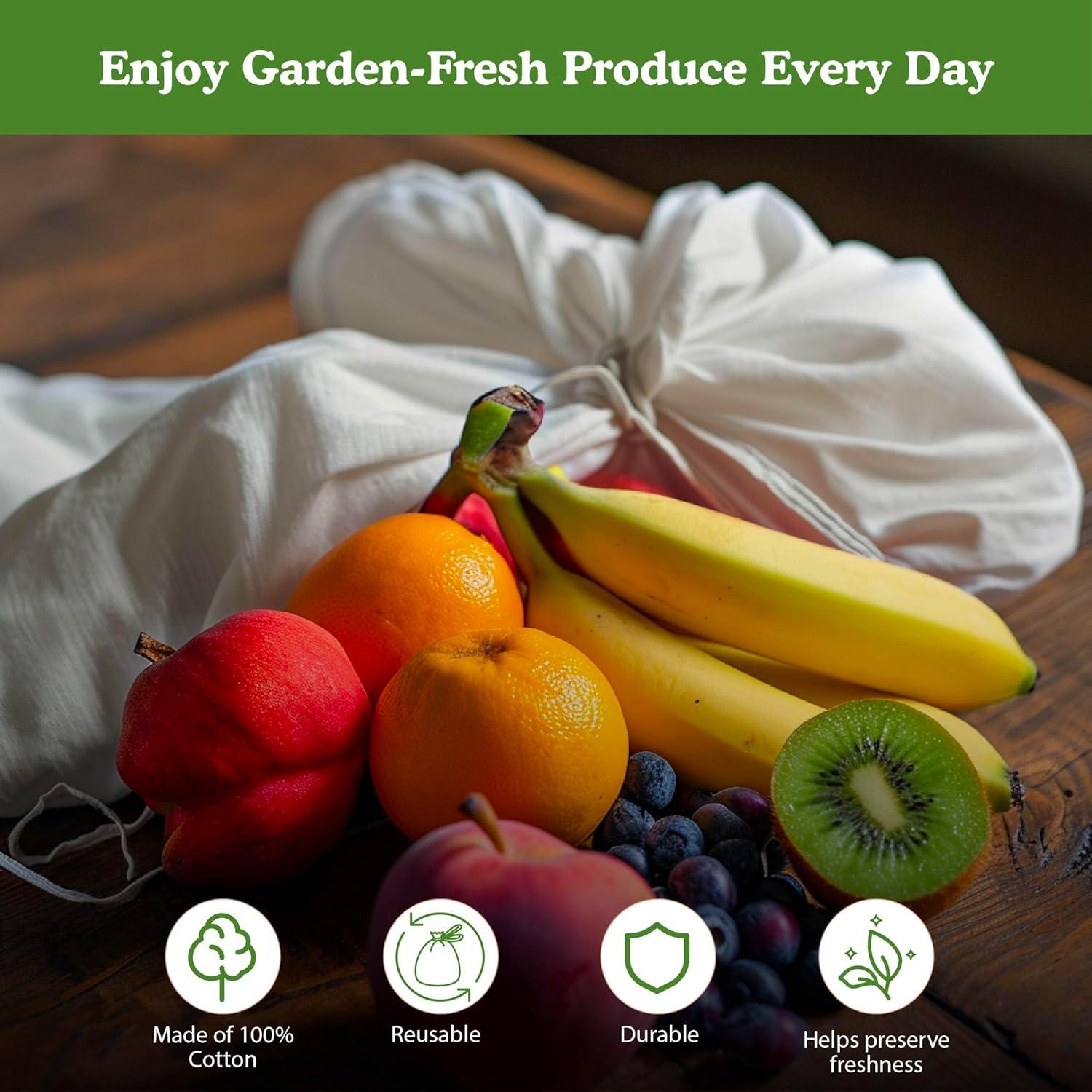 Bolsa para ensalada Regency Wraps RW0086 100% algodón 25.4x43.2cm