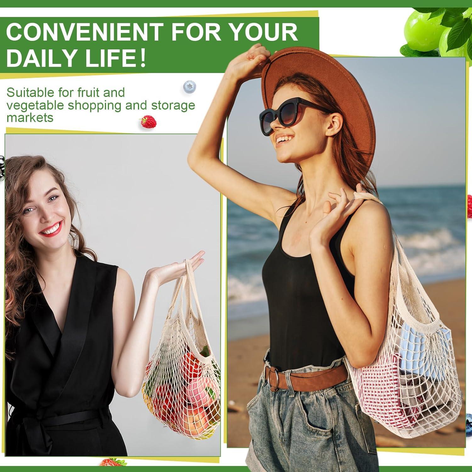 50 Bolsas de Malla de Algodón Reutilizables Paterr - Beige