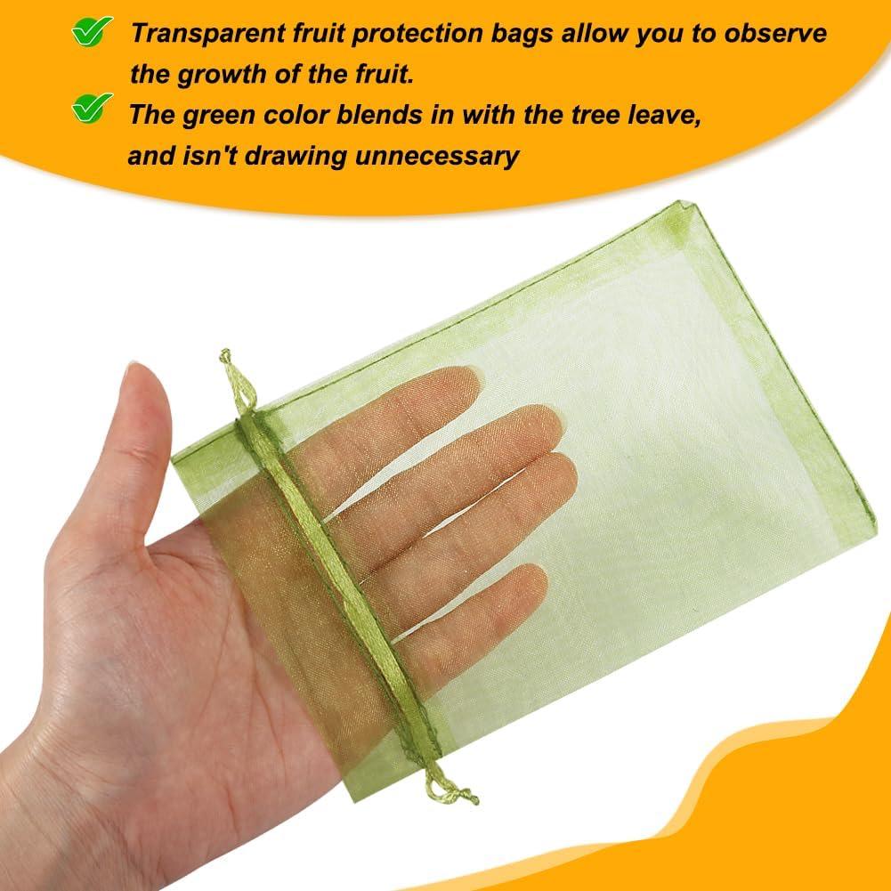Bolsas de Protección para Frutas Shintop 100 Pcs 10x15 cm Verde