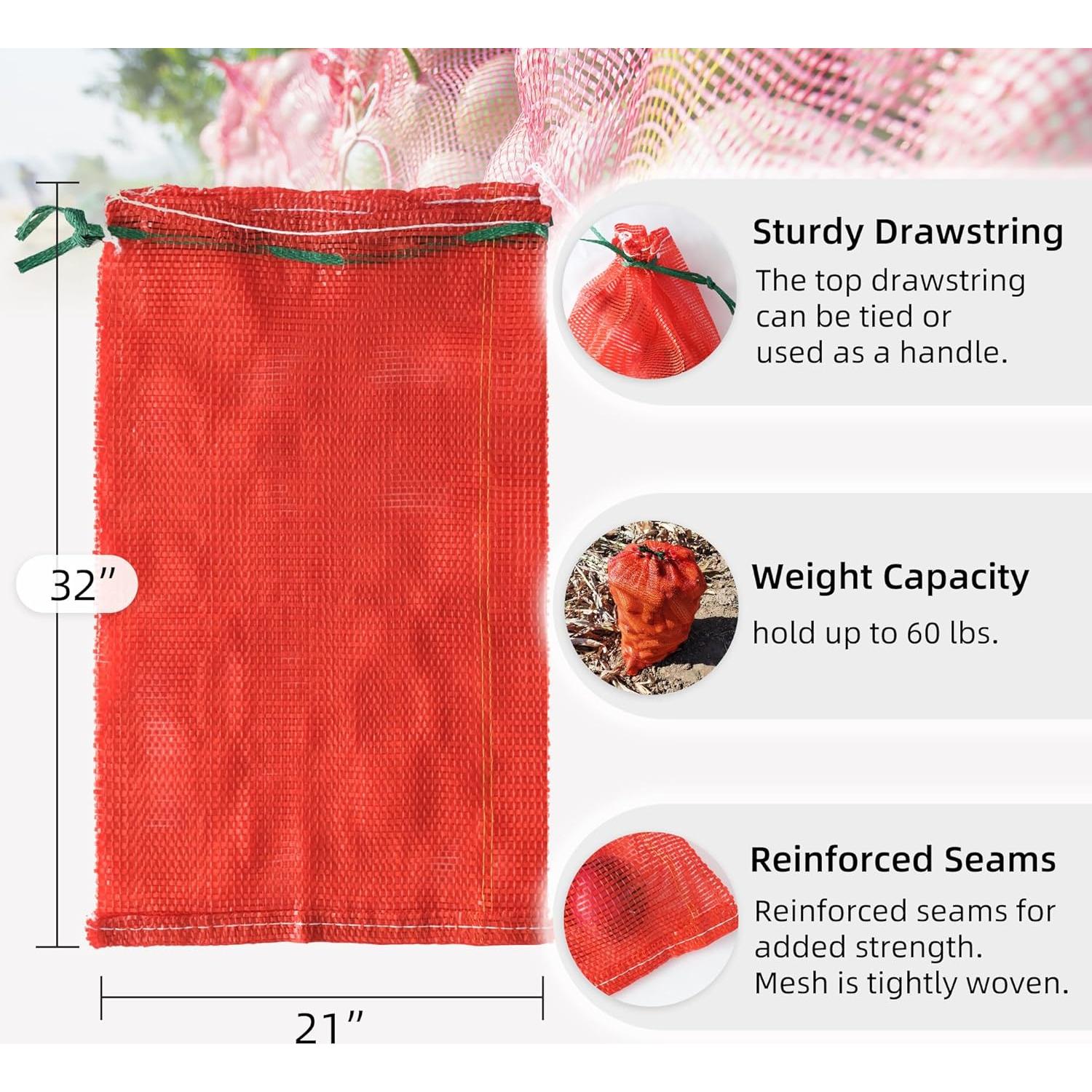 Bolsas de Malla Reutilizables Deebree 53.3x81.3cm 10 Piezas