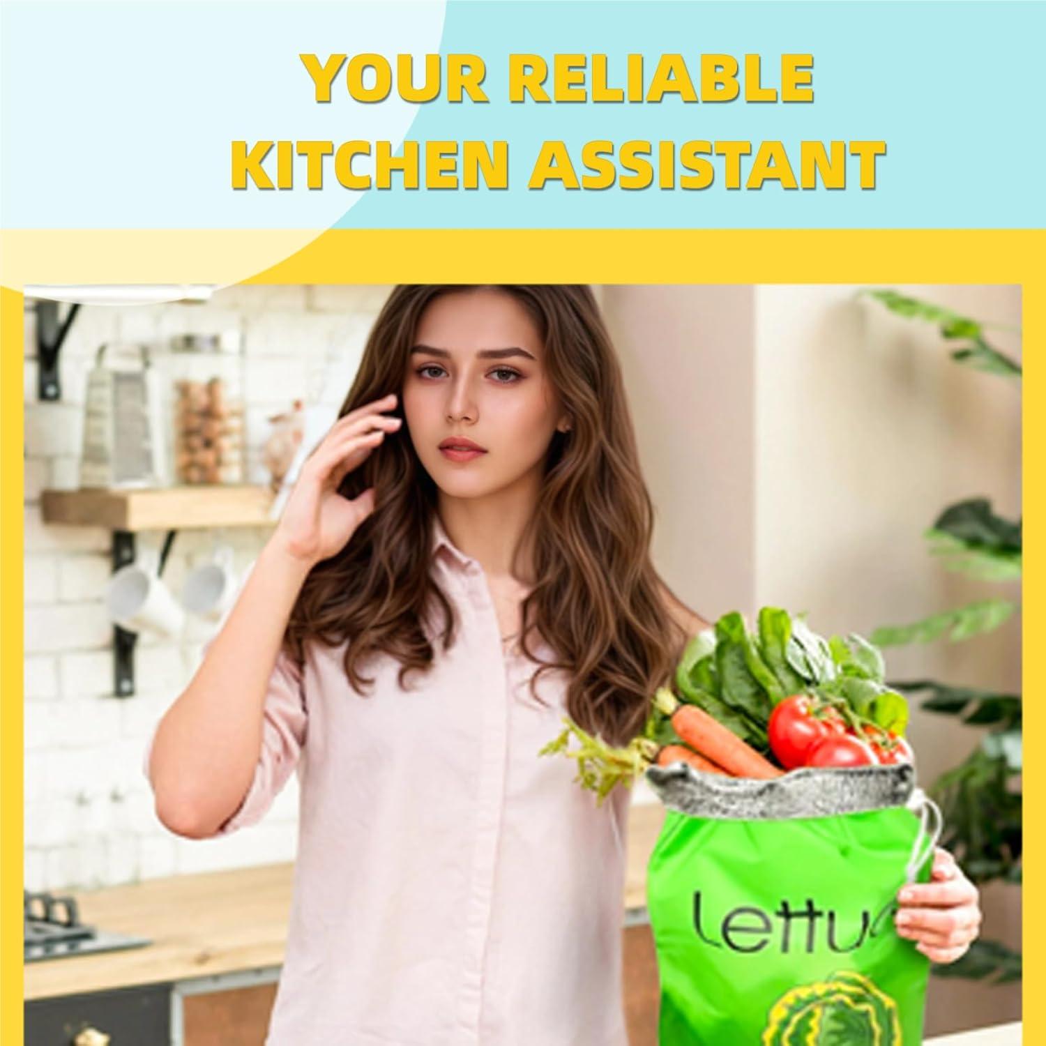 Bolsas de Almacenamiento Reutilizables TinyCharms 3Pcs Frescas