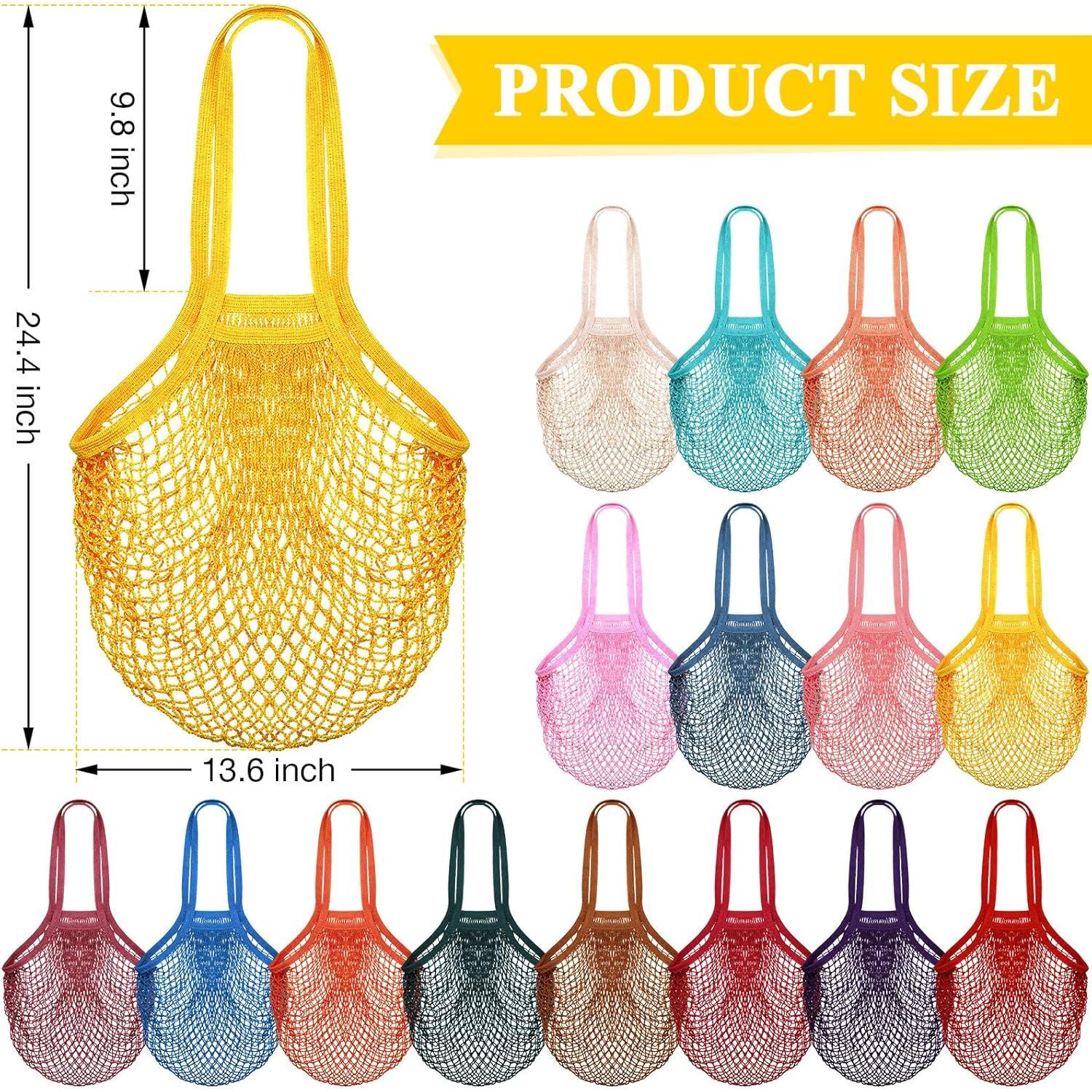 Bolsas de Compras Reutilizables Shappy 16 Pcs Algodón Malla