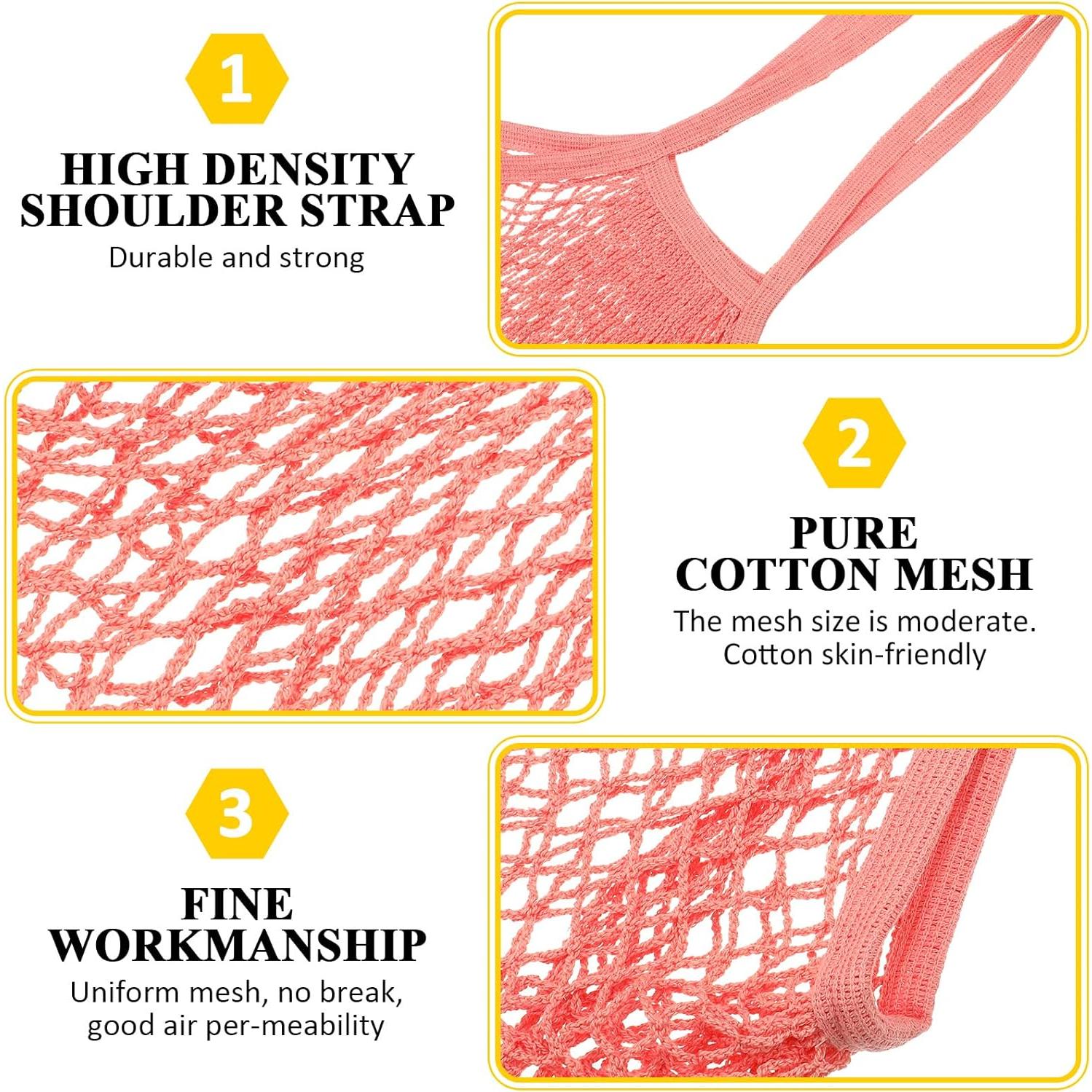 Bolsas de Compras Reutilizables Shappy 16 Pcs Algodón Malla