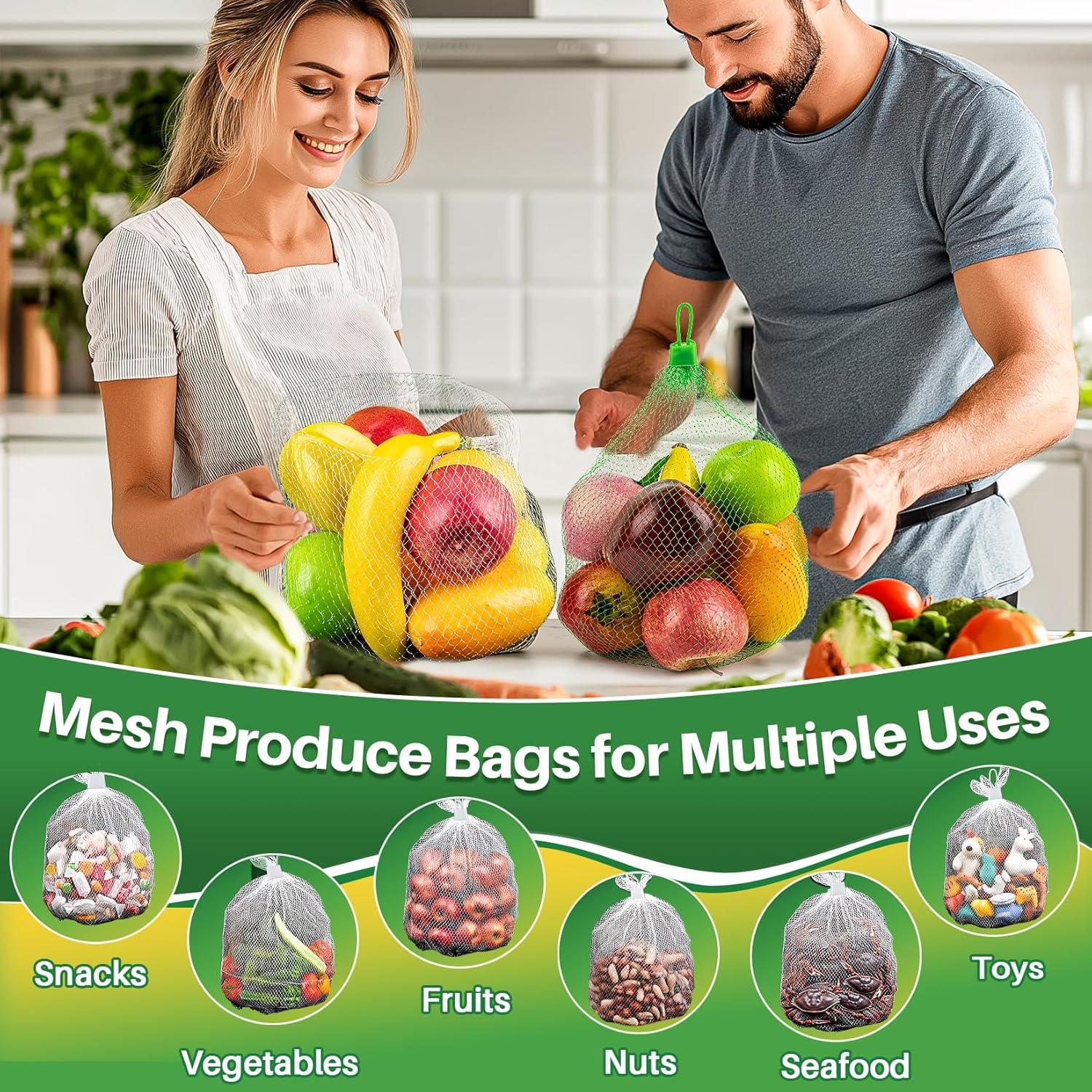 Bolsas de Malla Reutilizables para Verduras 50PCS - ZXL