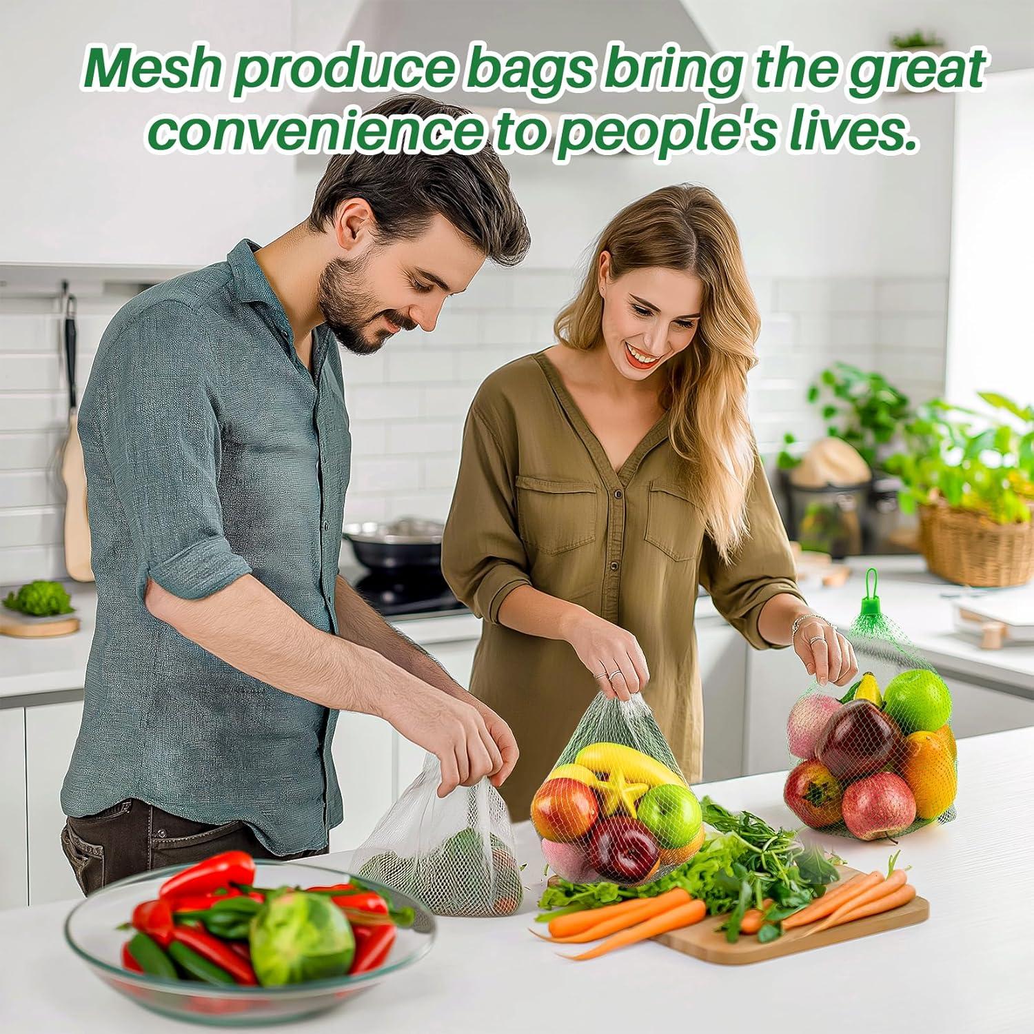 Bolsas de Malla Reutilizables para Verduras 50PCS - ZXL