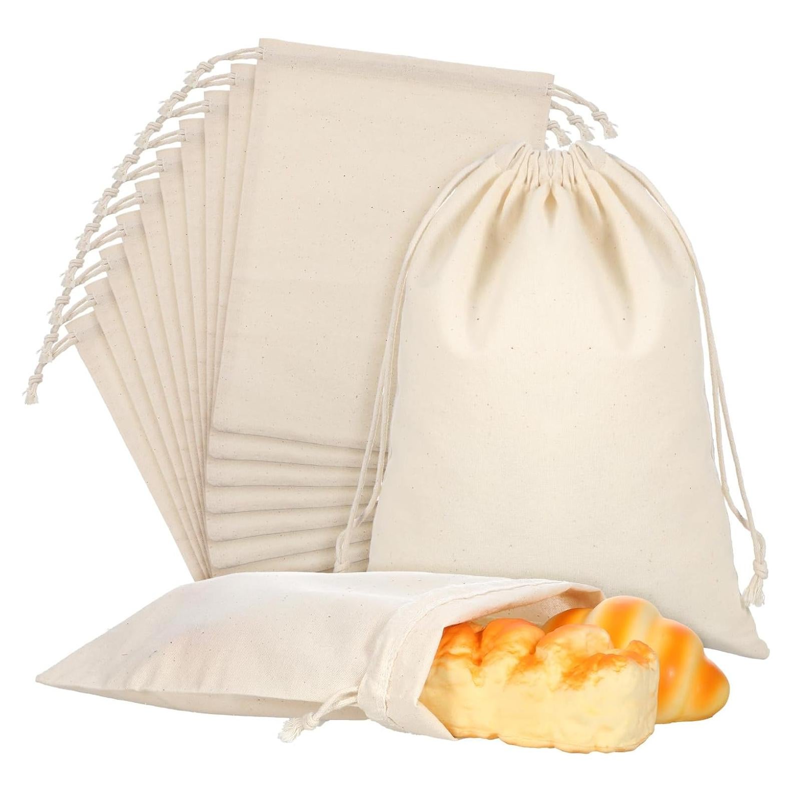 20 Bolsas de Almacenamiento de Algodón DSLSQD 25x19.8 cm