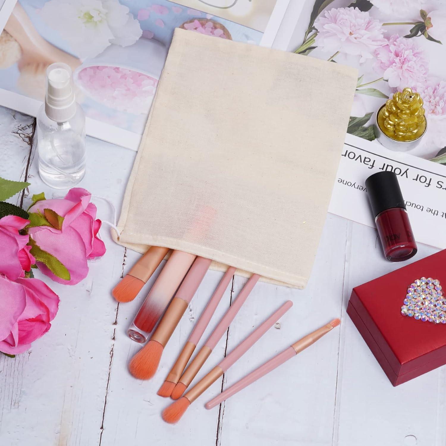 Bolsas de Algodón Reutilizables Tayfremn 50 Pcs 15.2x20.1 cm