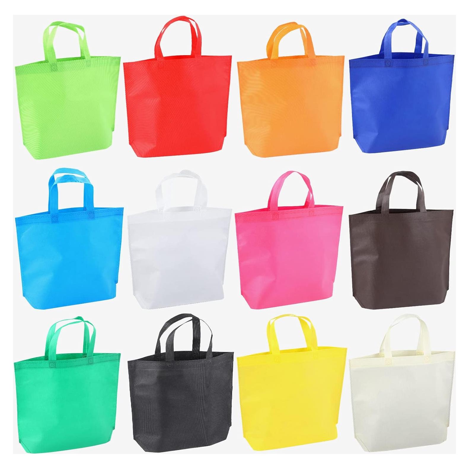 Paquete de 36 Bolsas Tote Reutilizables CUSKENA - 12 Colores