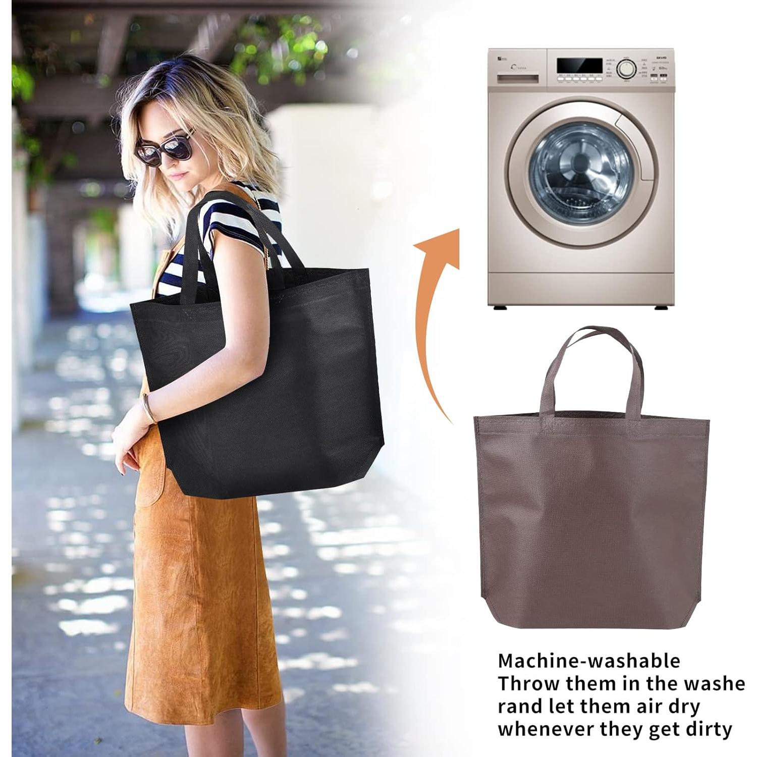 Paquete de 36 Bolsas Tote Reutilizables CUSKENA - 12 Colores