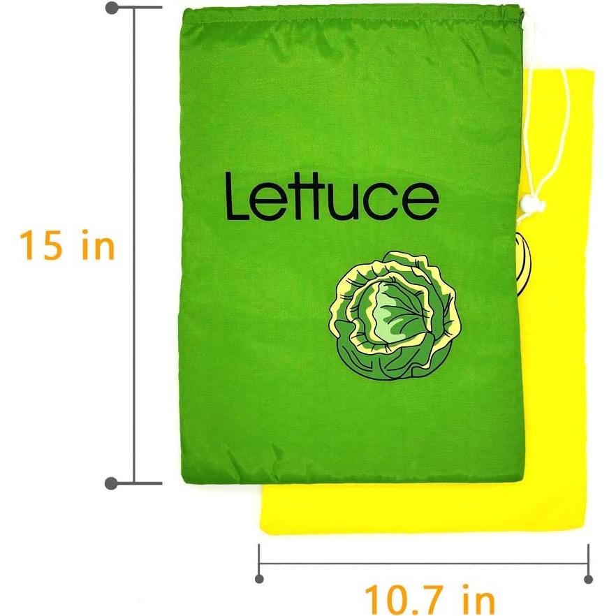 Bolsas Reutilizables ED HARDY para Plátanos y Lechugas - 2 Unidades