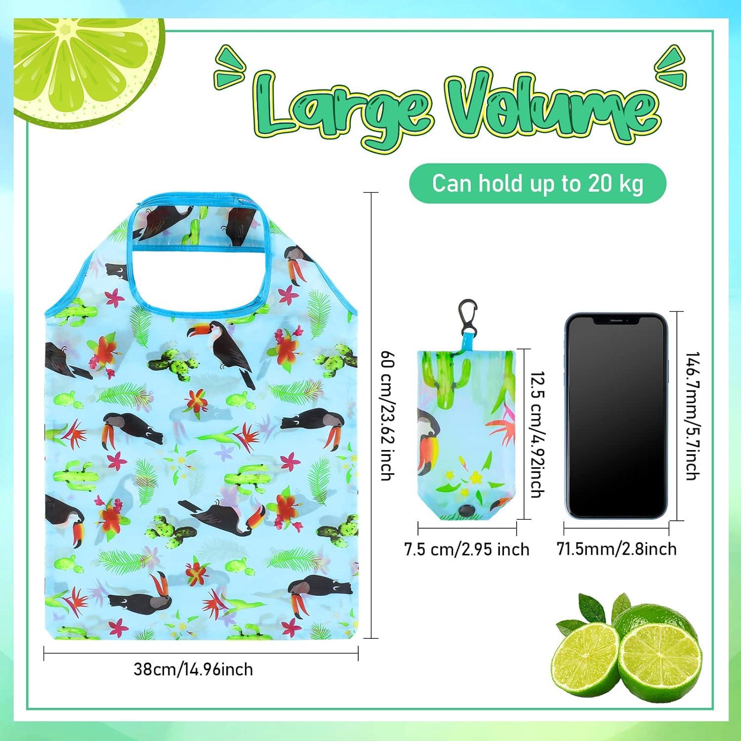 34 Bolsas de Compras Reutilizables Shappy Plegables Flores