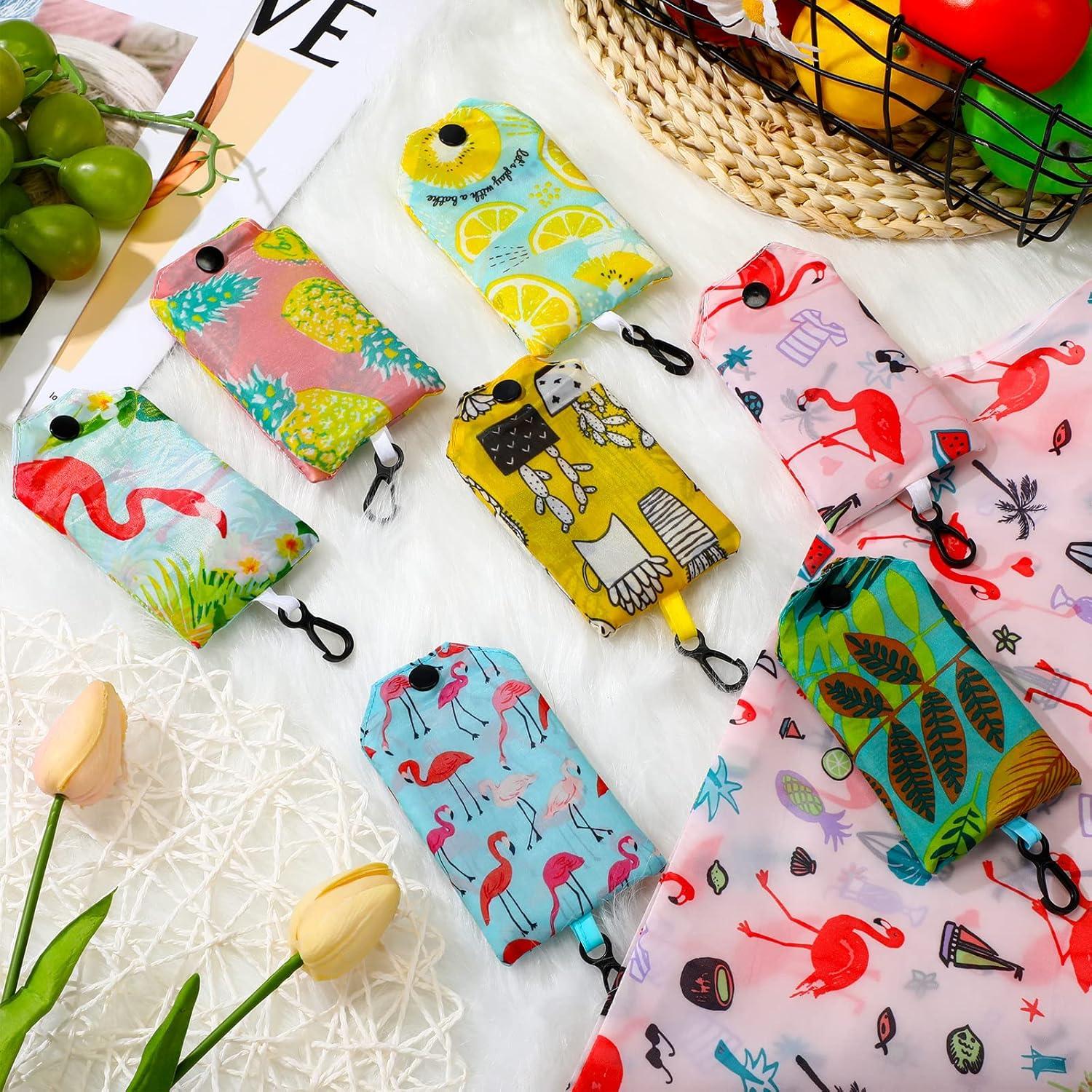 34 Bolsas de Compras Reutilizables Shappy Plegables Flores