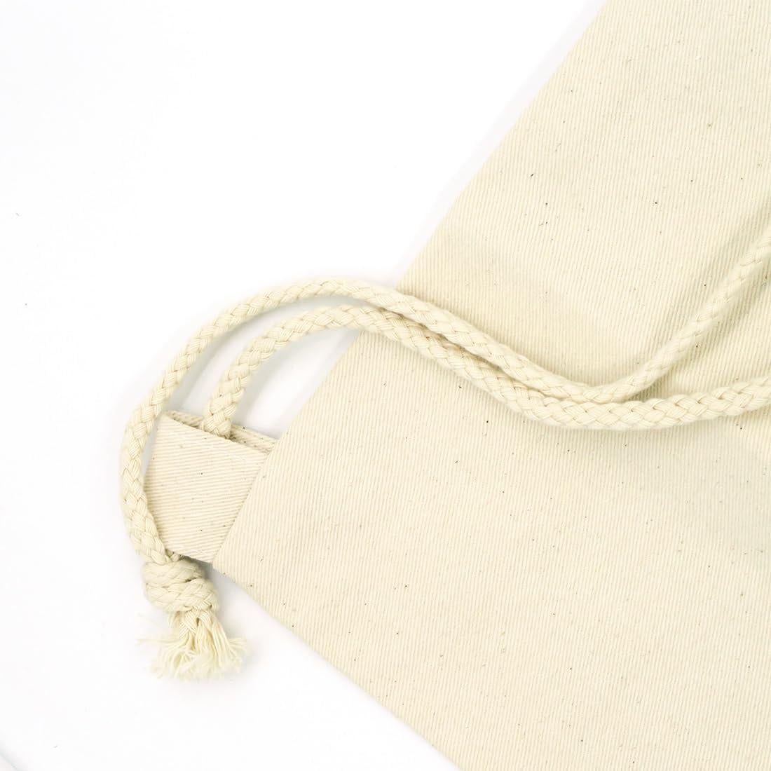 Mochila de gimnasio de lona de algodón beige - Pack de 2