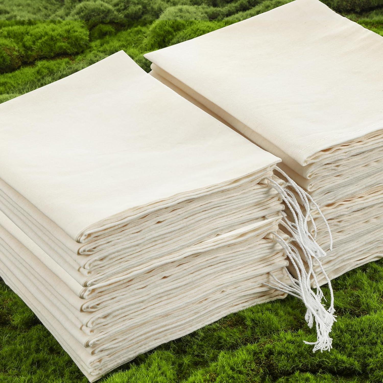 Bolsas de Algodón Reutilizables Tatuo 50 Pcs 45.7x50.8 cm