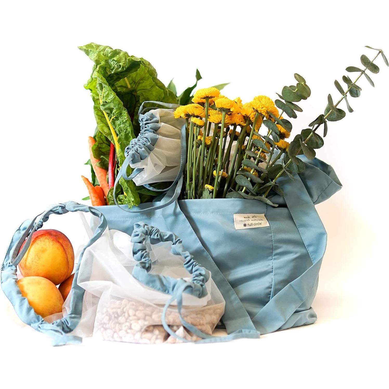 Bolsa Tote Reutilizable Full Circle + 3 Bolsas de Producción