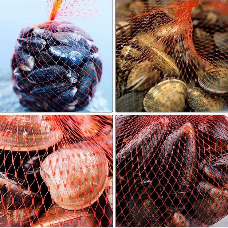 Bolsa de Malla Reutilizable Roja Sajid Rana 100pcs 36.8 cm