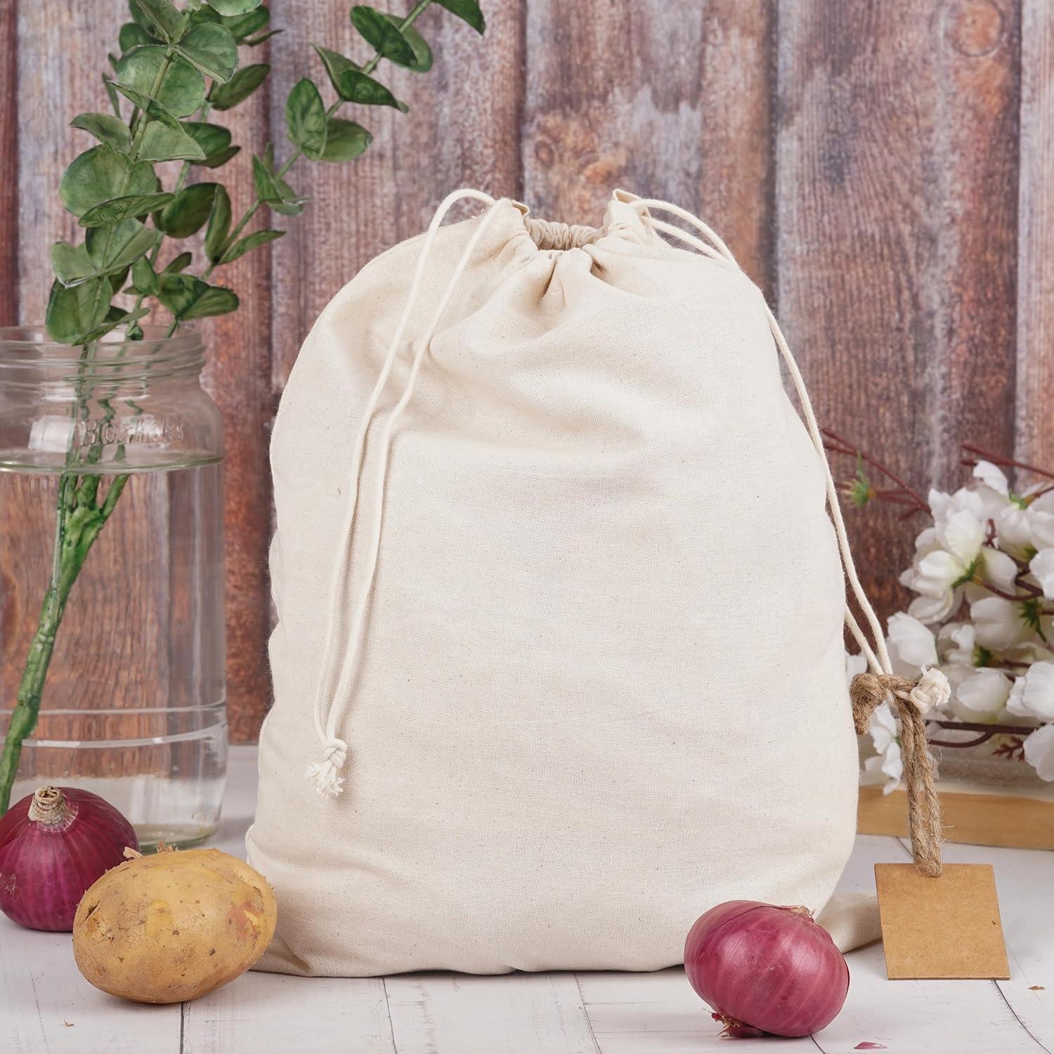 Bolsas de Almacenamiento de Algodón Marubhumi 6 Pcs 35.5x43.2 cm