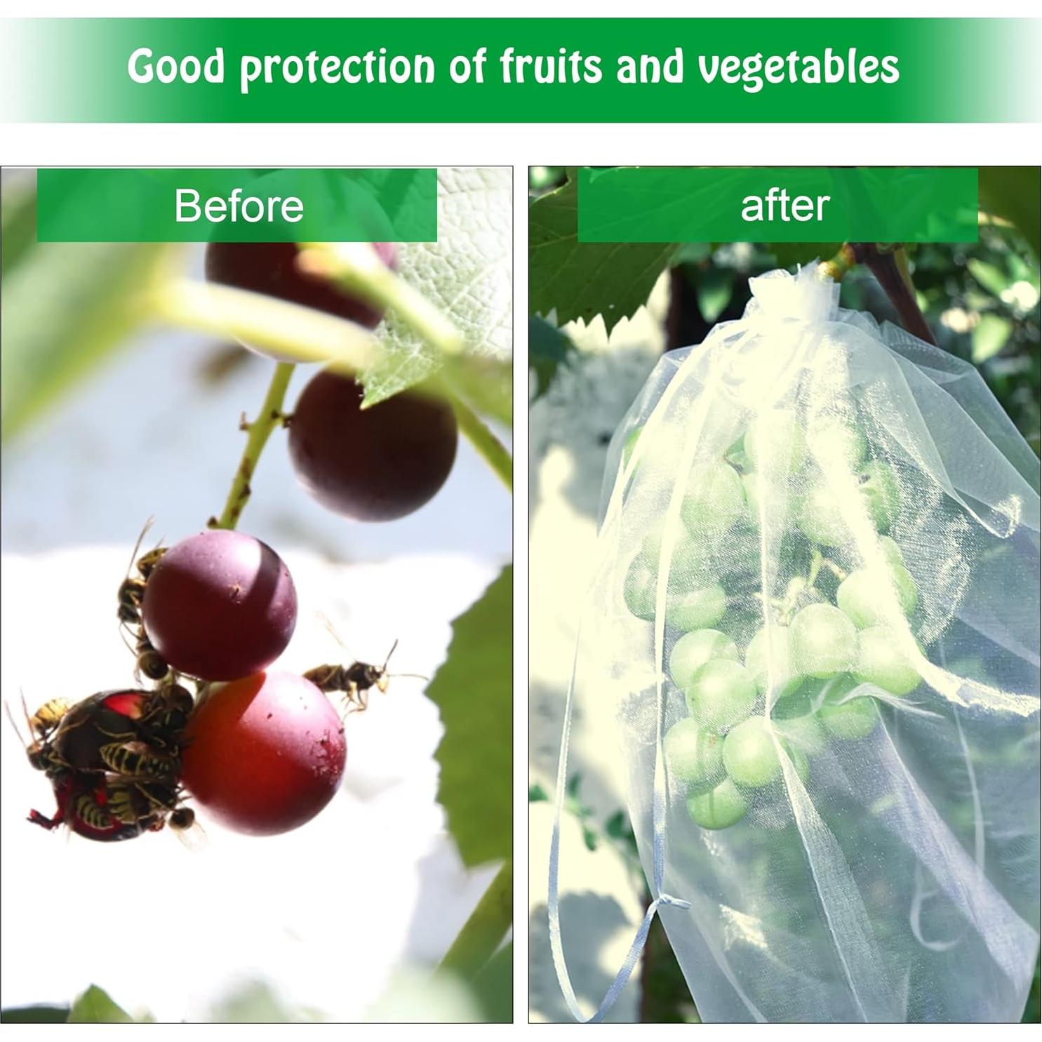 Bolsas de Protección de Frutas Organza Moonoom 20x30 cm 100 Pcs