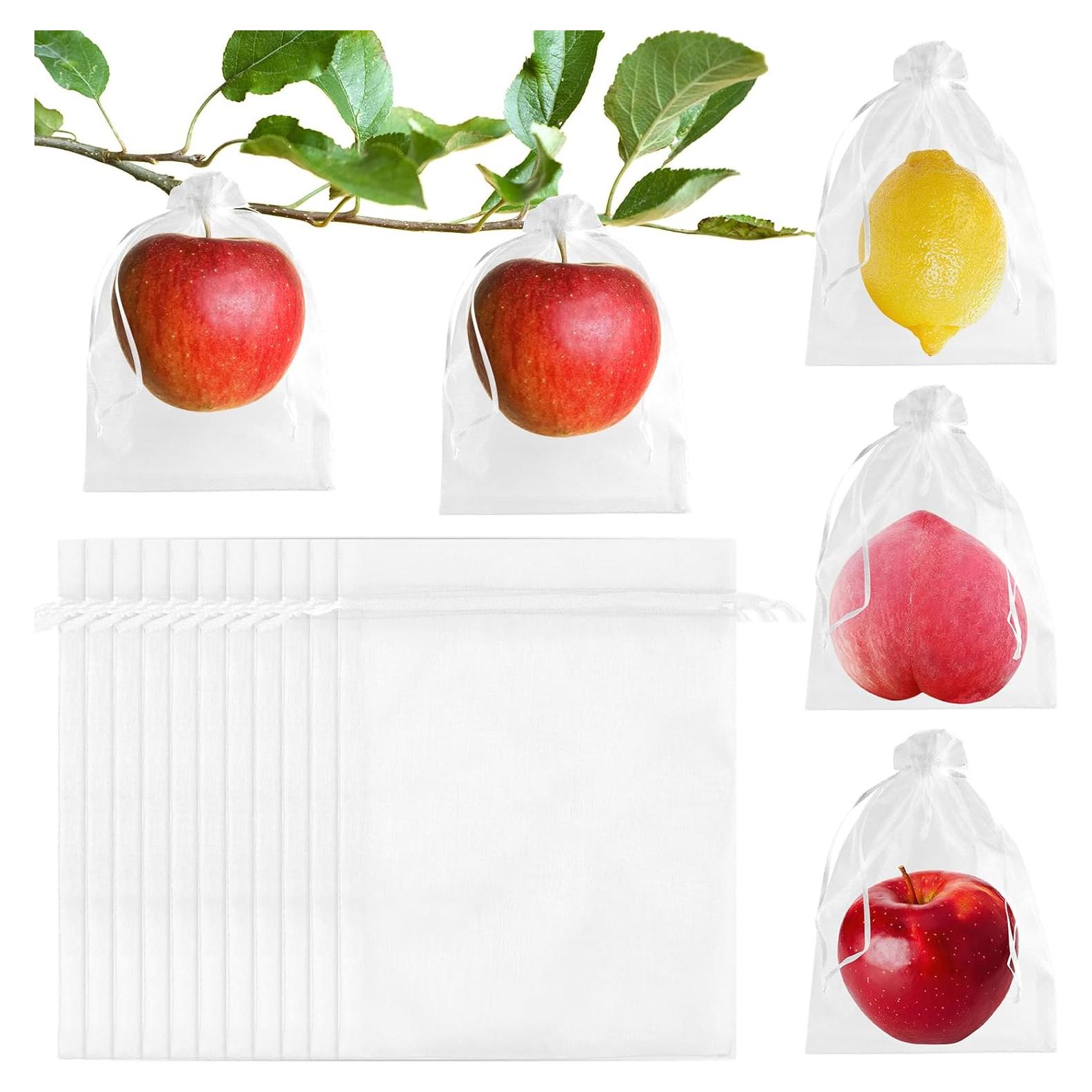 Bolsas de Malla Reutilizables Morcheiong 60 Pcs 15x20 cm Blancas