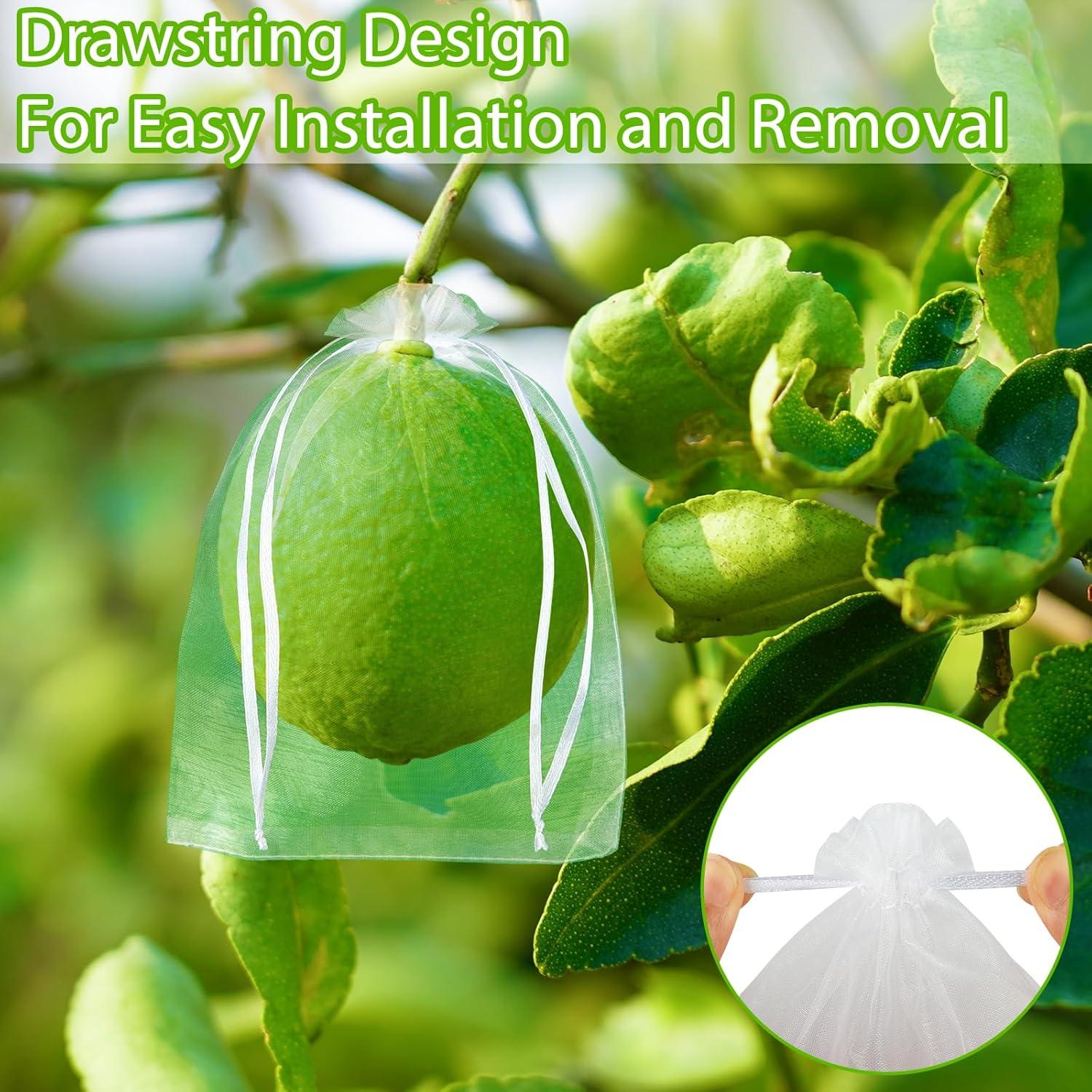 Bolsas de Malla Reutilizables Morcheiong 60 Pcs 15x20 cm Blancas